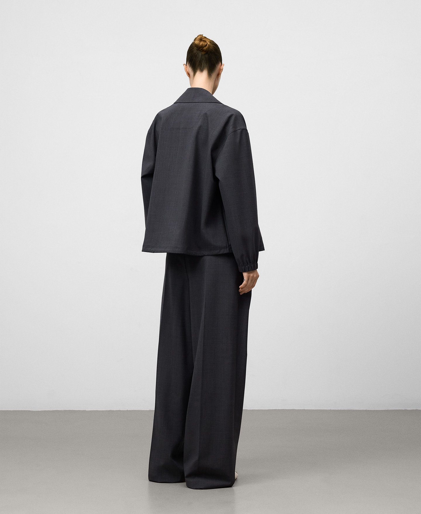 Overshirt with adjustable hem woman image number 2