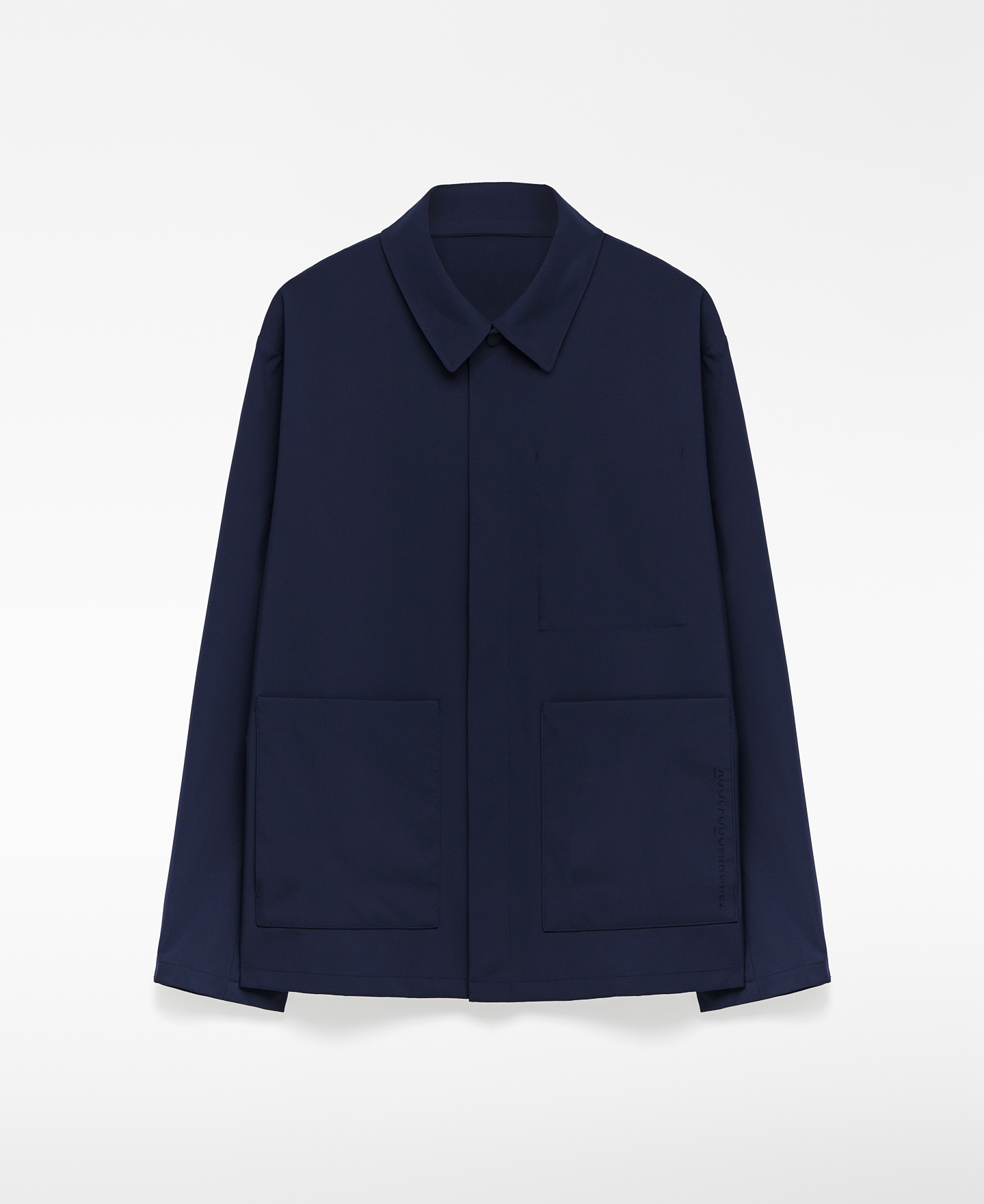 Spread collar technical jacket image number 8