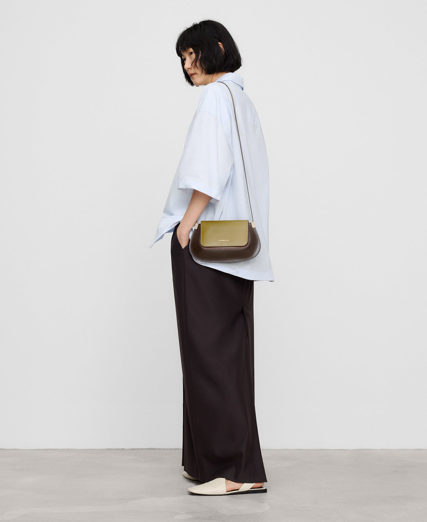 Dorna leather tricolor mini crossbody image number 4
