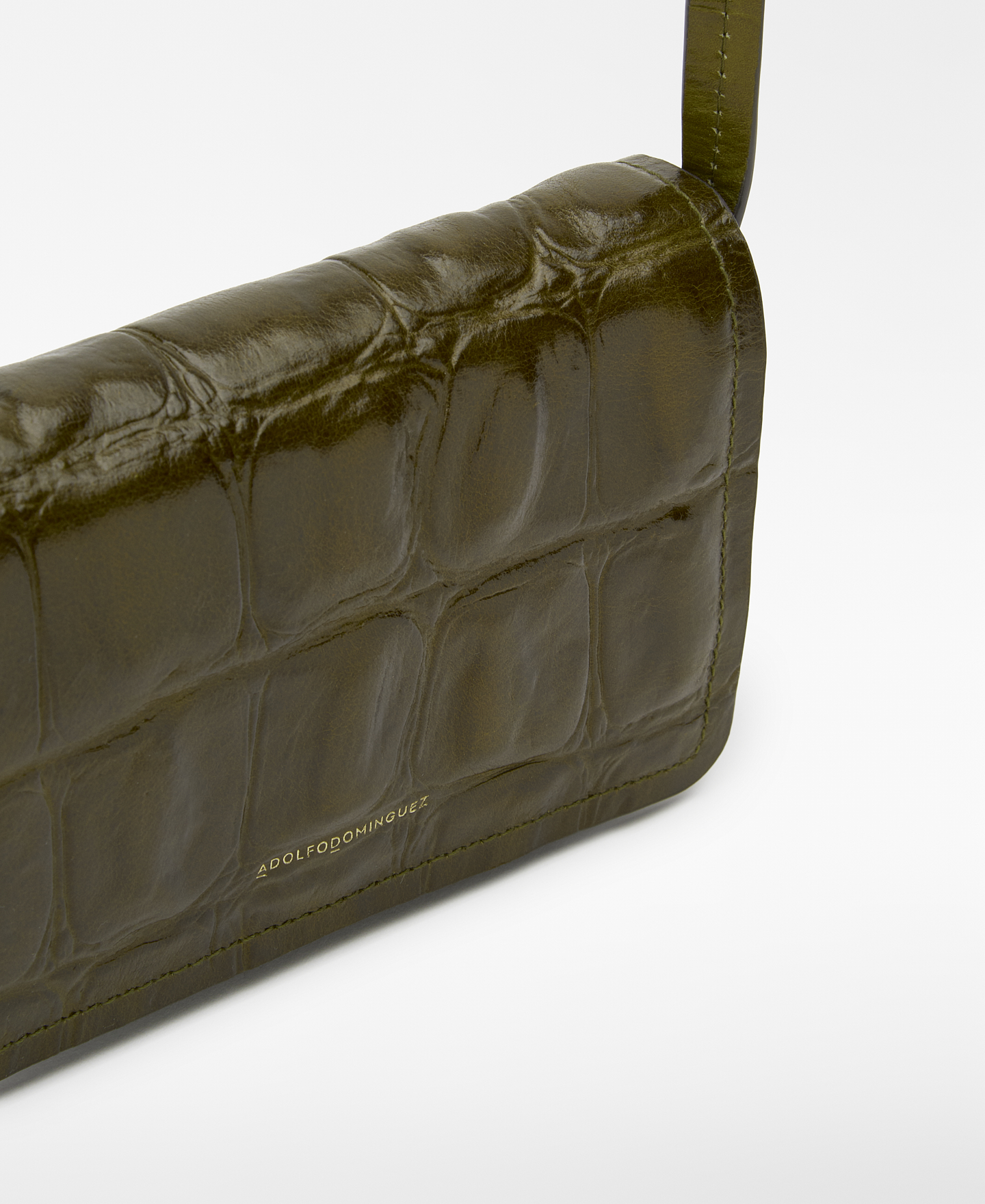 Mica croc-effect mini crossbody image number 2
