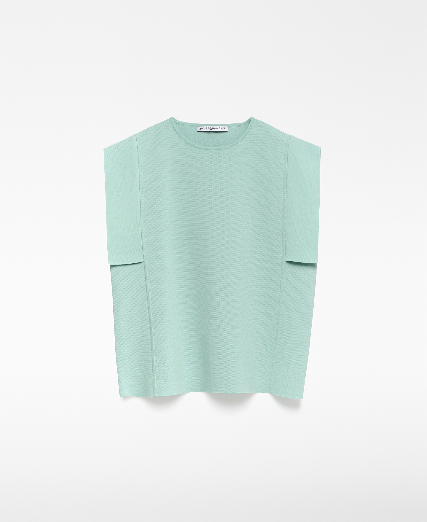 Knit sweater with side panels woman image number 4