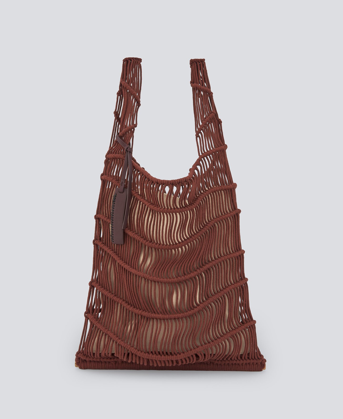 Macramé medium shopper bag woman image number 0