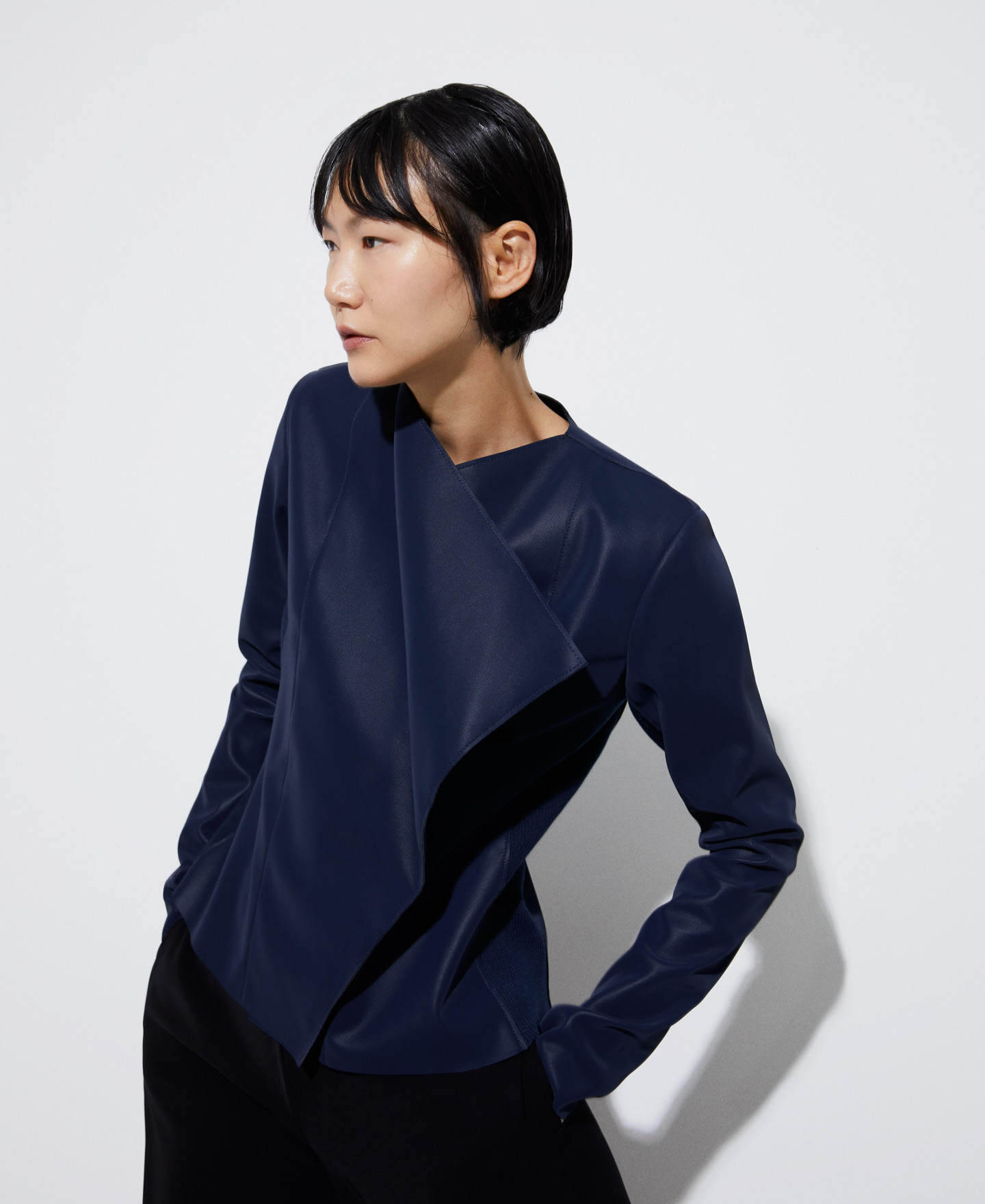 Biker jacket in polyester image number 0