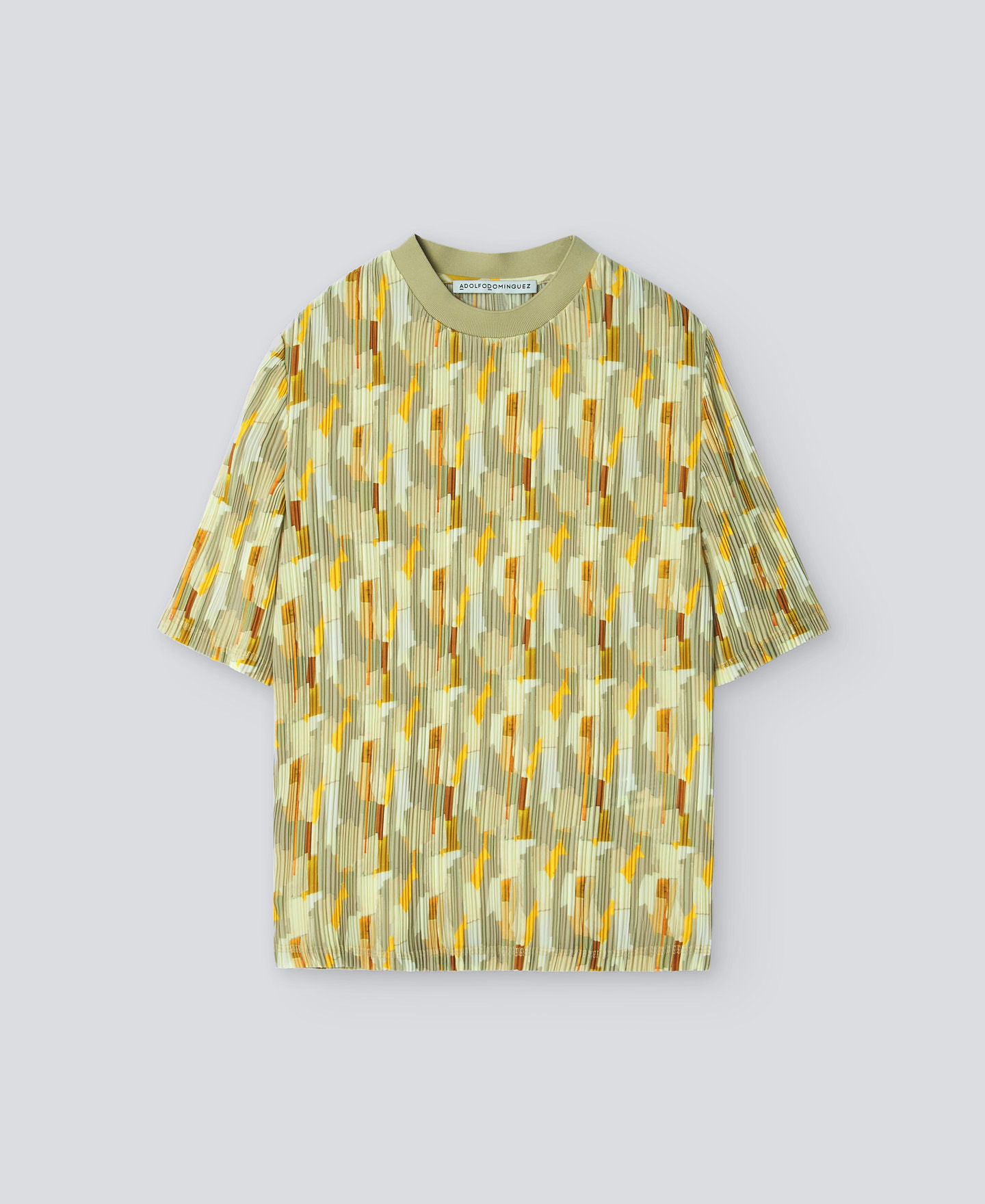 Recycled crinkle printed top woman image number 4
