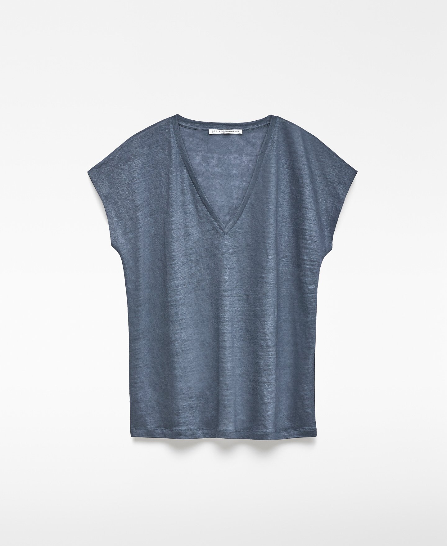 Camiseta relaxed fit lino europeo mujer image number 4
