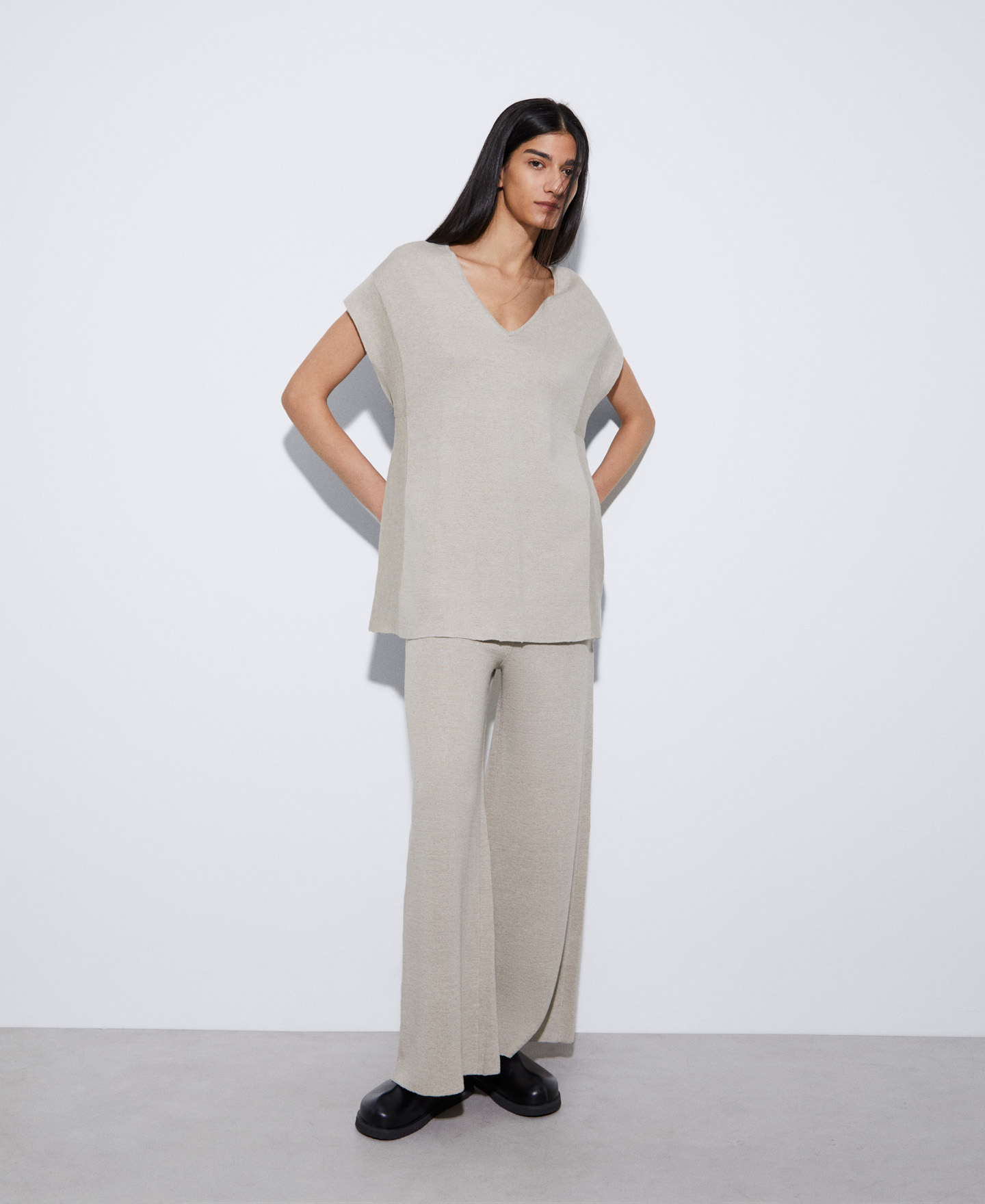 Double-fronted linen jacket image number 1