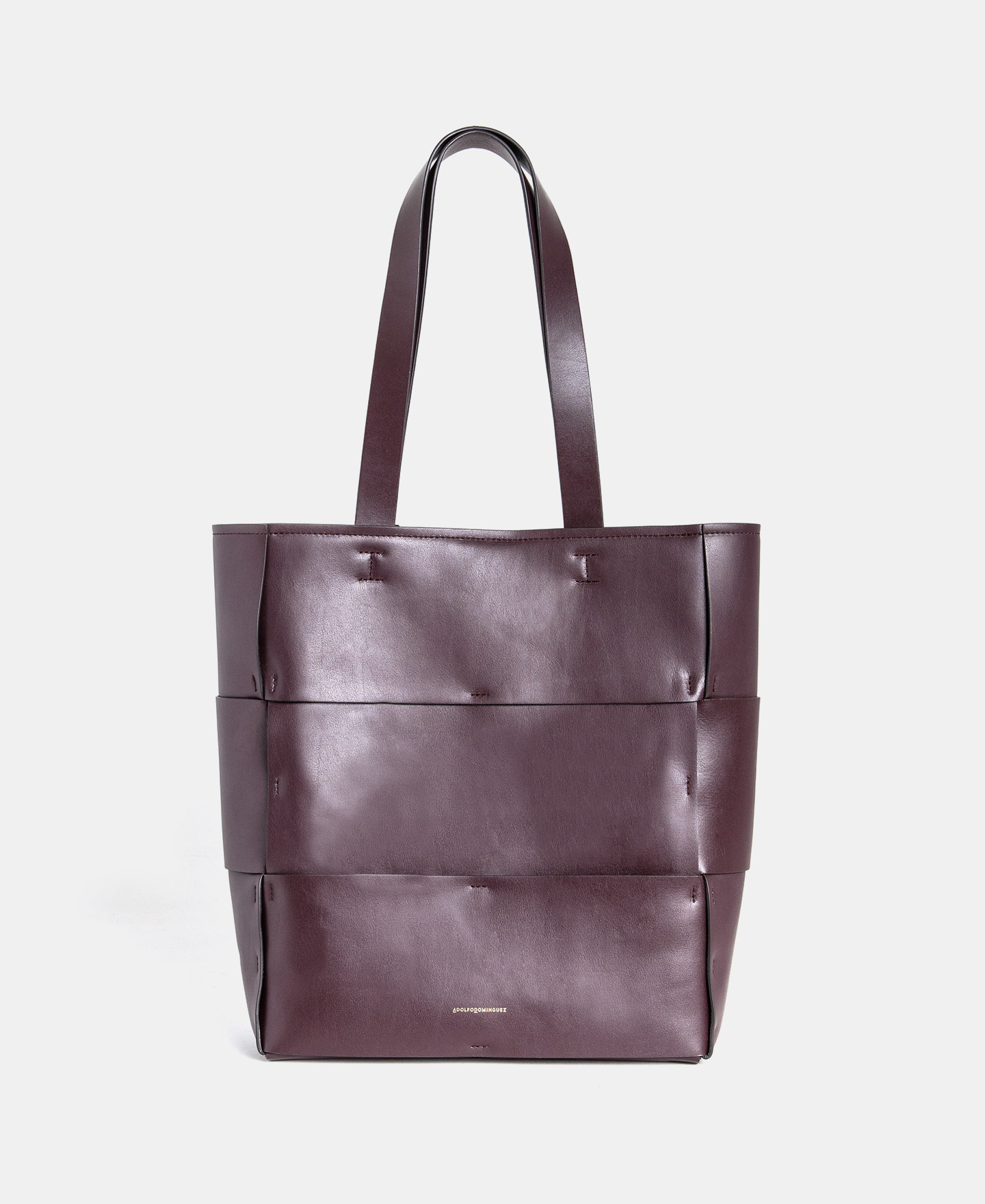 Shopper in braided vachetta leather image number 0