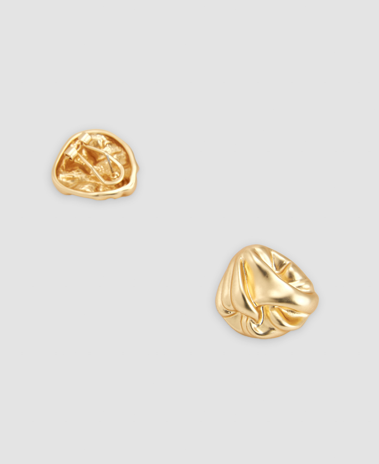 Zinc water texture earring image number 1