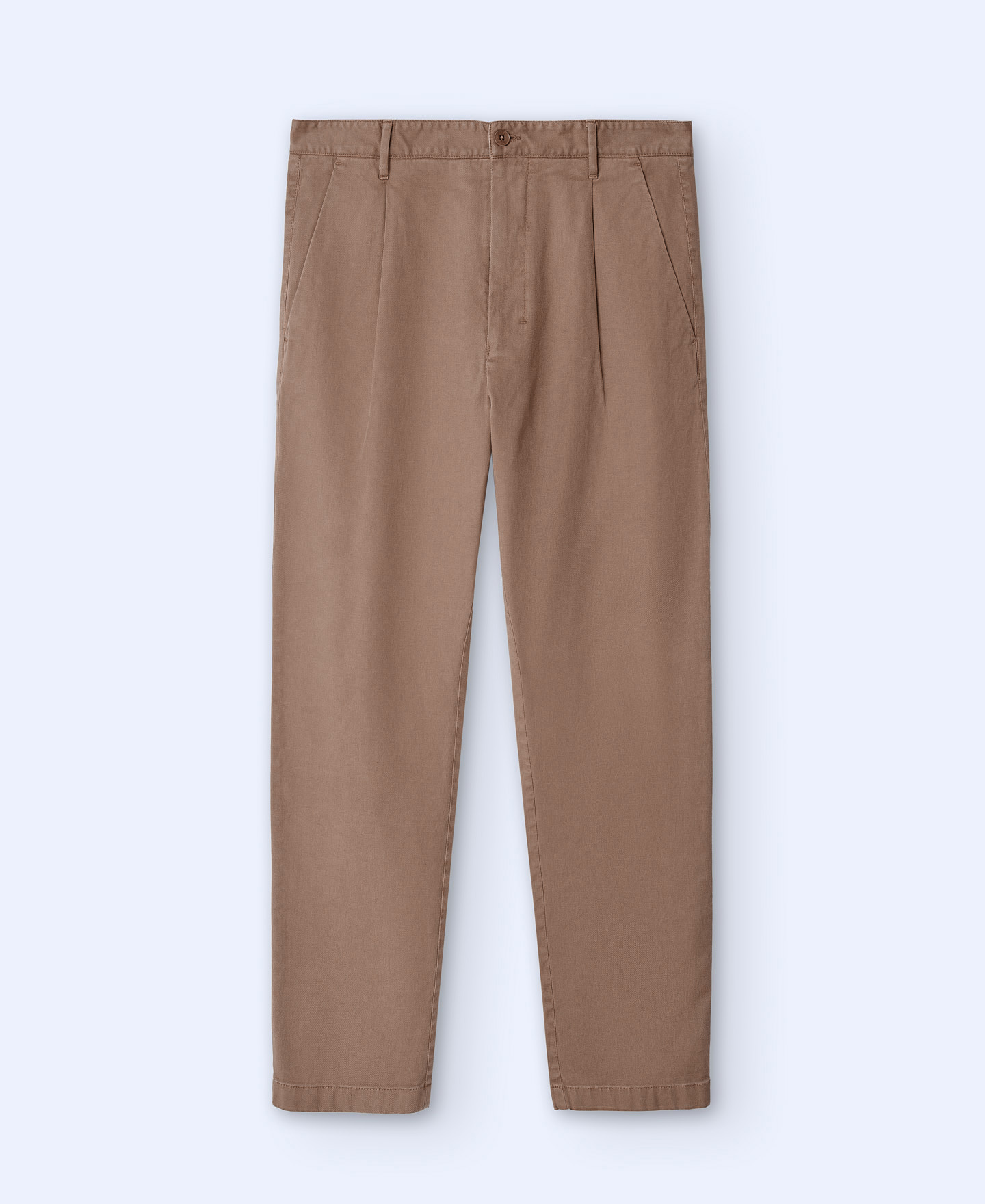 Pantalón chino de pinzas en algodón image number 4
