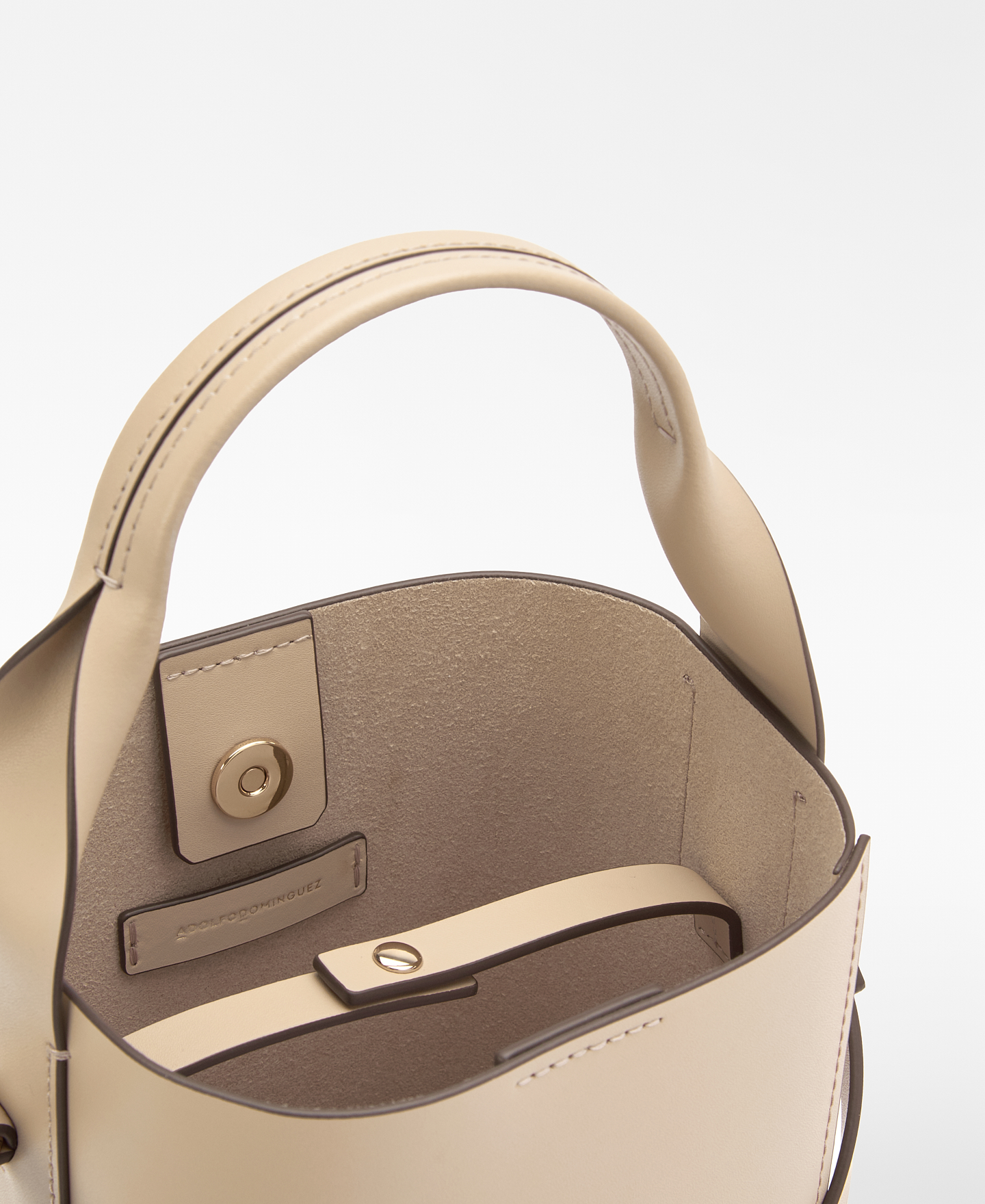 Mica leather bucket bag image number 2