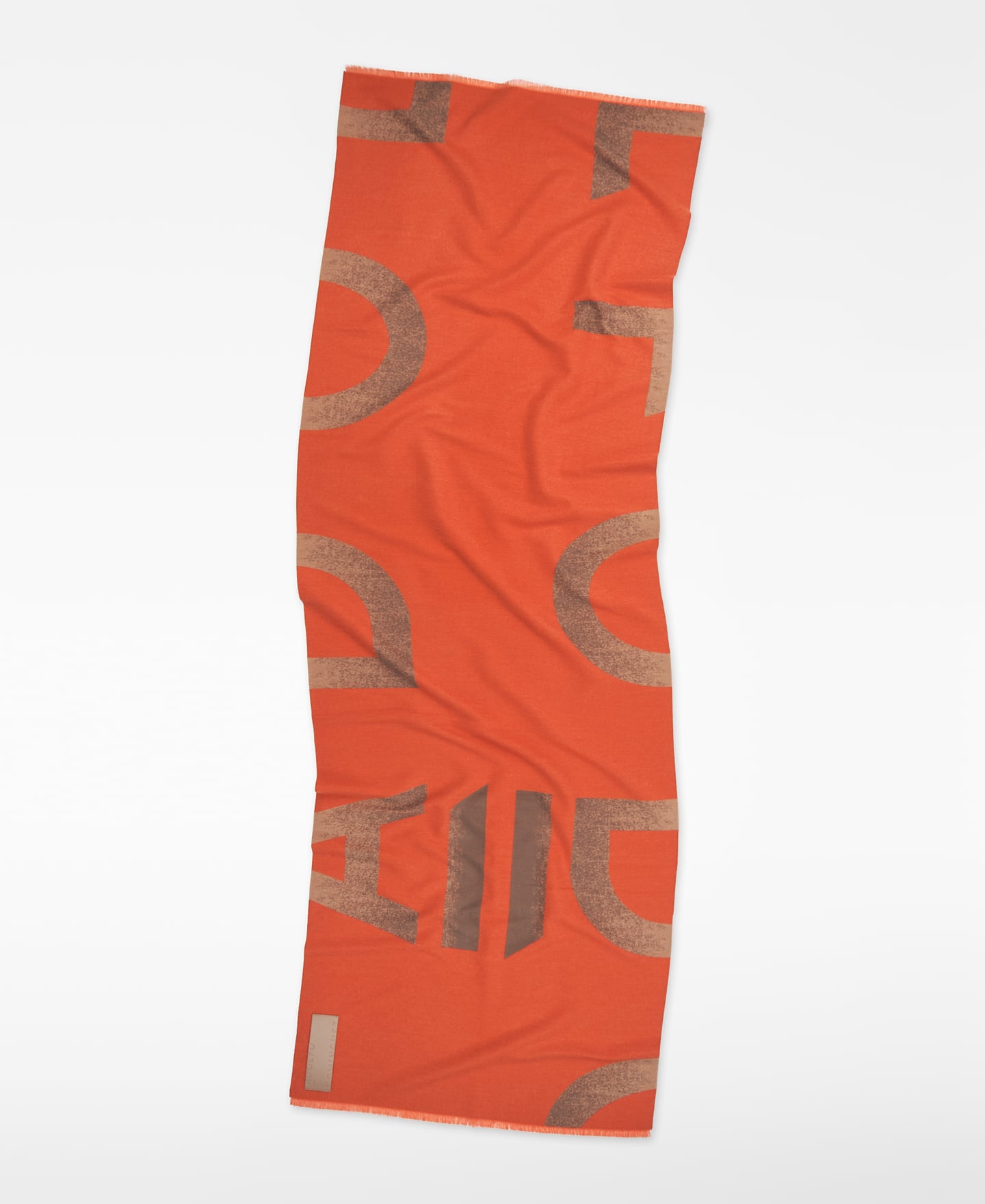 Spray-effect jacquard maxi log scarf image number 1