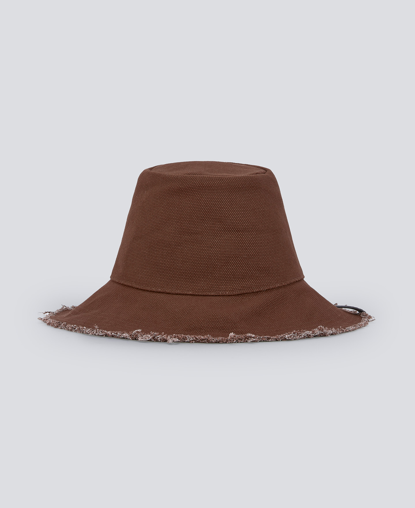 Cotton brown hat woman image number 0