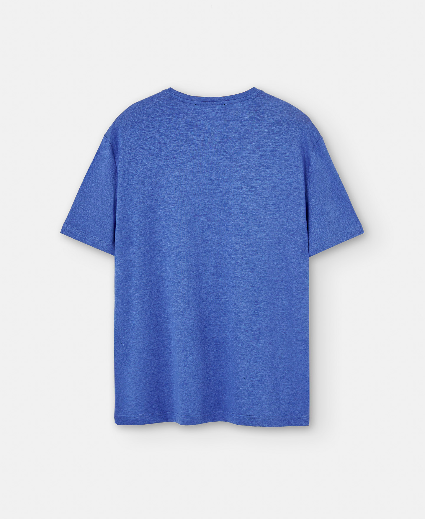 Stretch linen basic t-shirt image number 5
