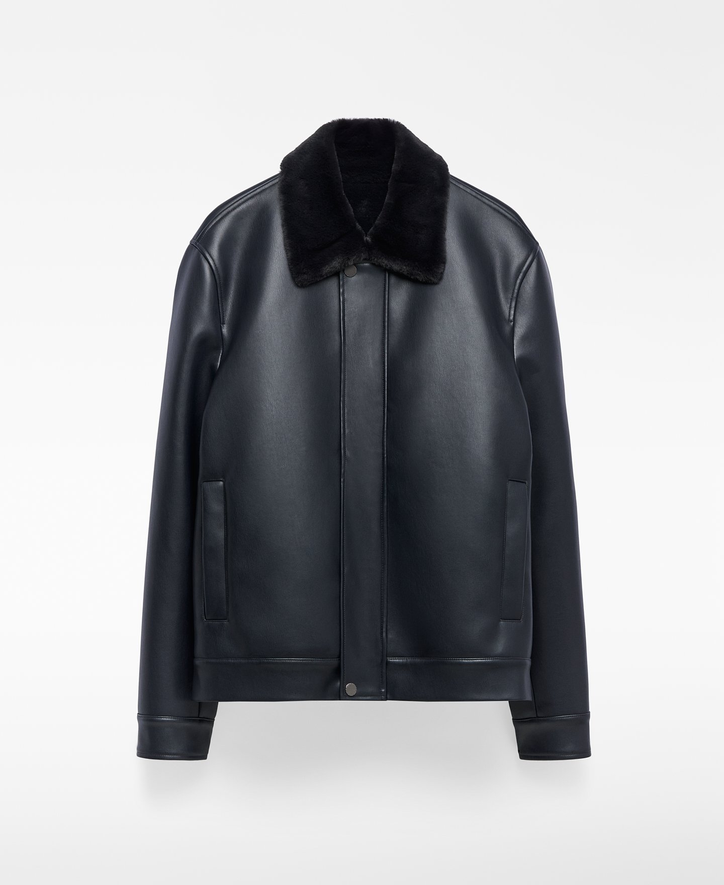 Veste aviateur en cuir synthétique pour homme image number 4