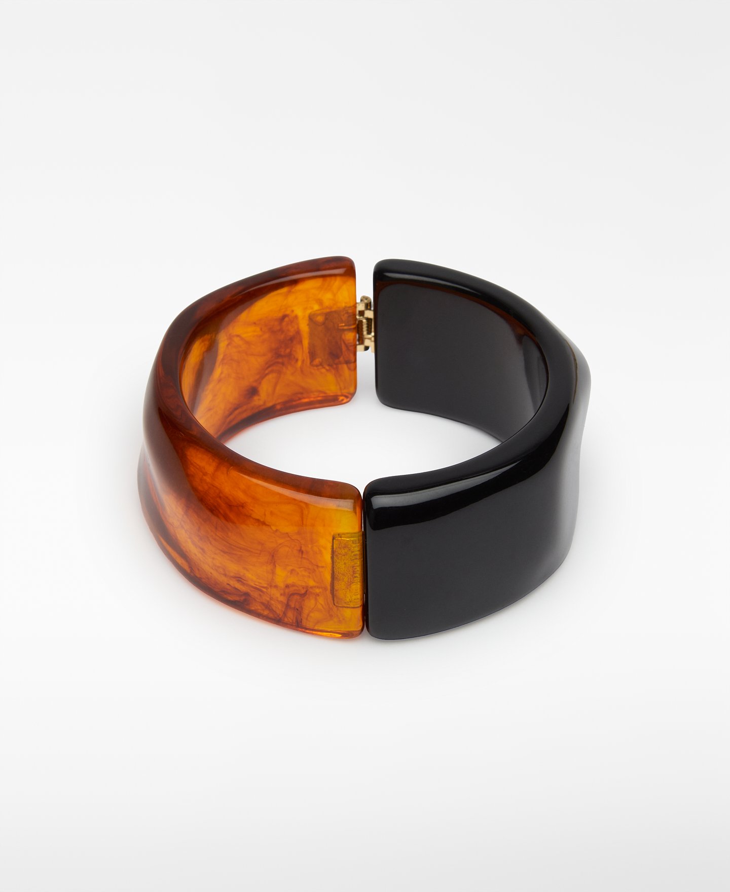 Two-tone resin rigid bracelet image number 0