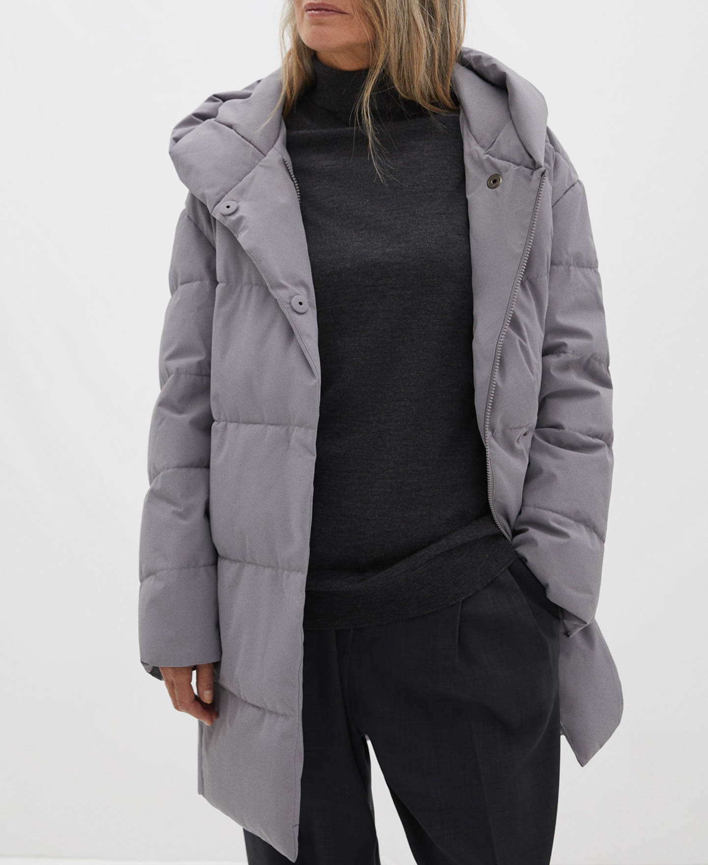 Padded coat with hood image number 0