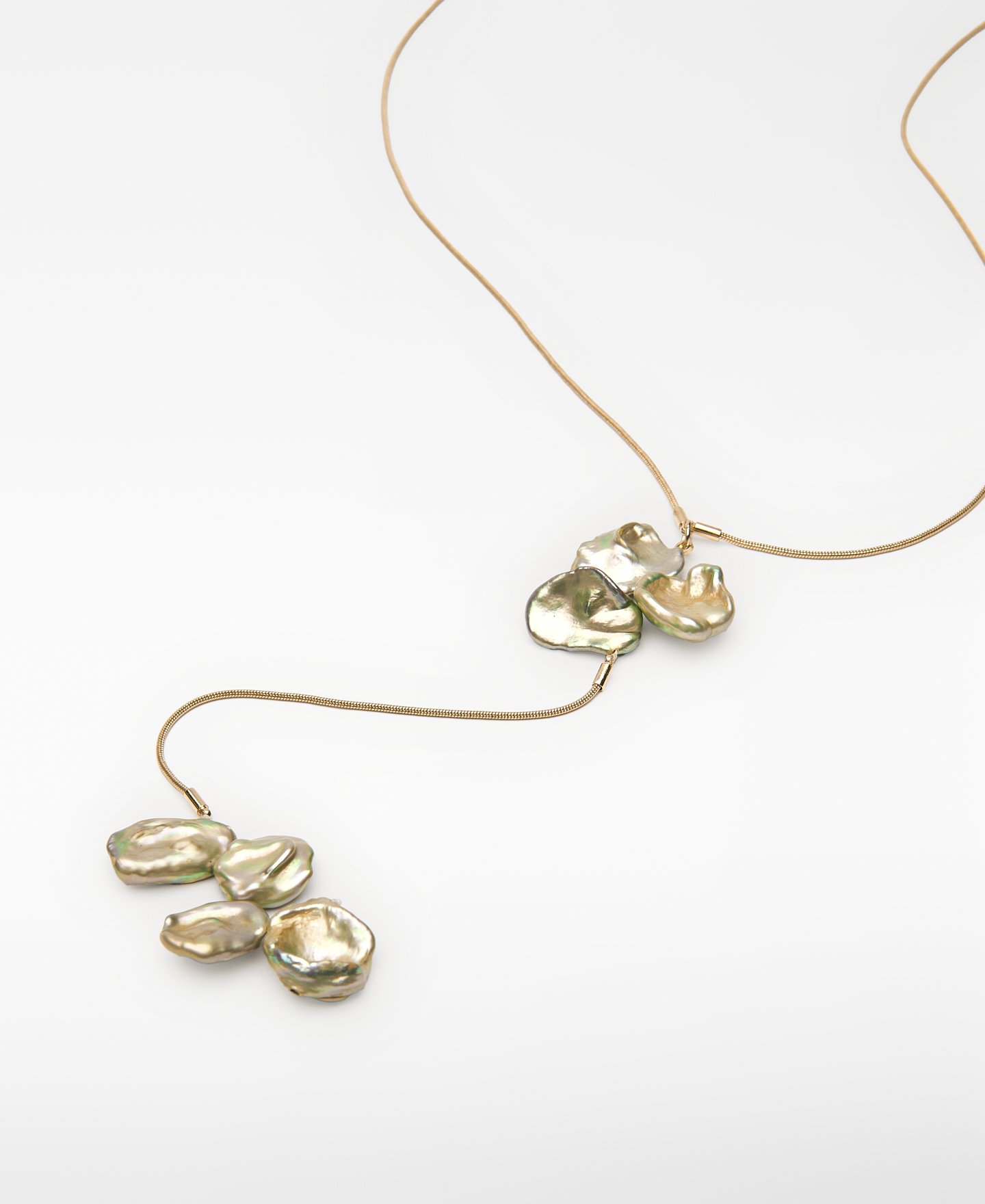 Collar perlas irregulares mujer image number 1