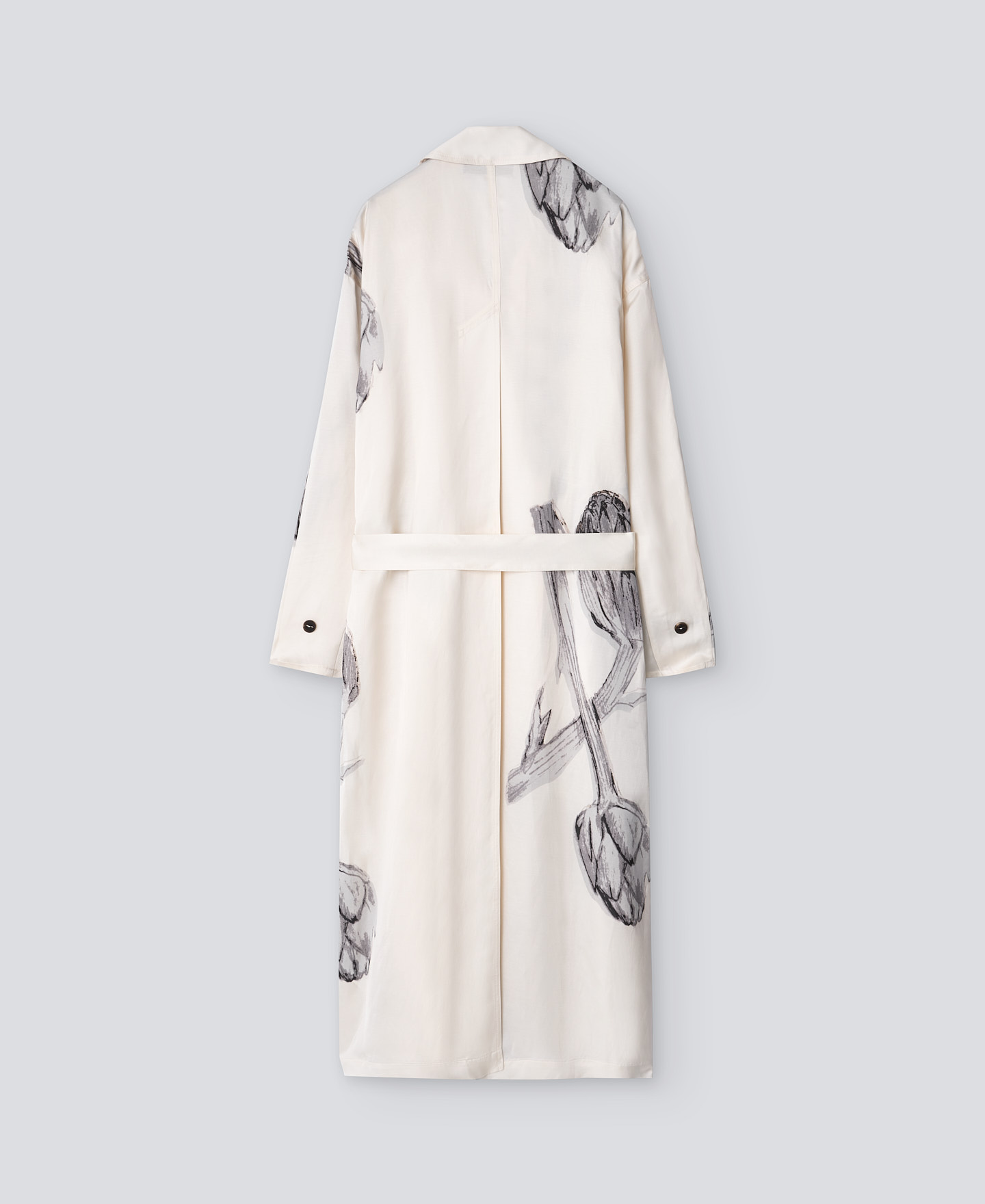 Gabardina estampada flores mujer image number 5