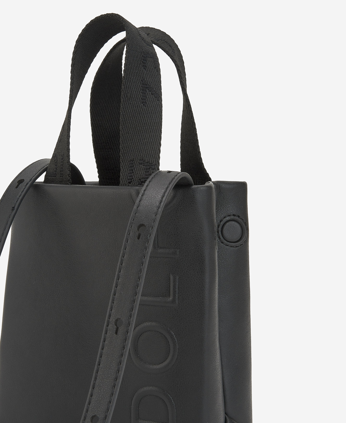 Bolso shopper pequeño negro para mujer image number 2