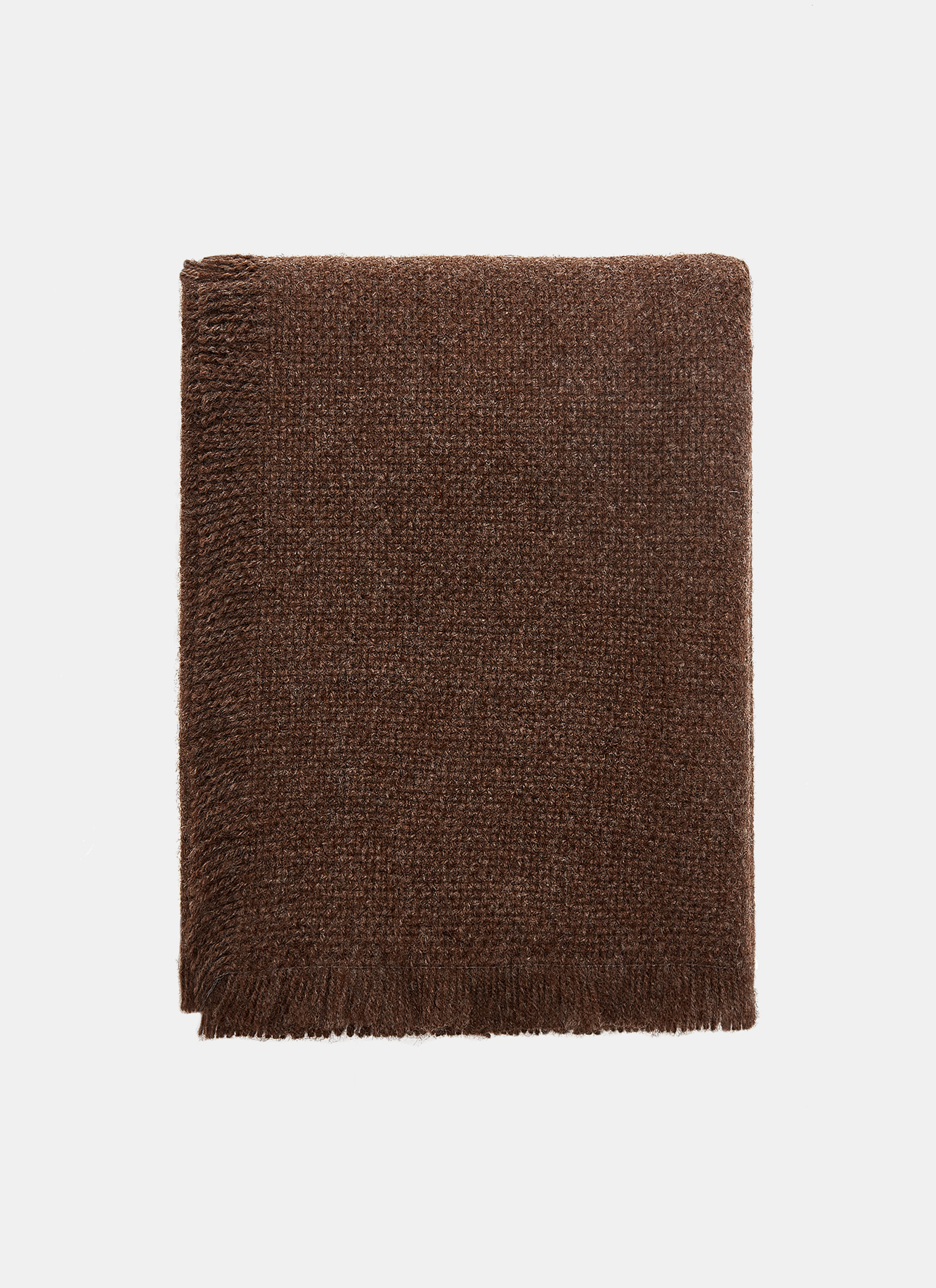 Alpaca and wool blend scarf image number 0