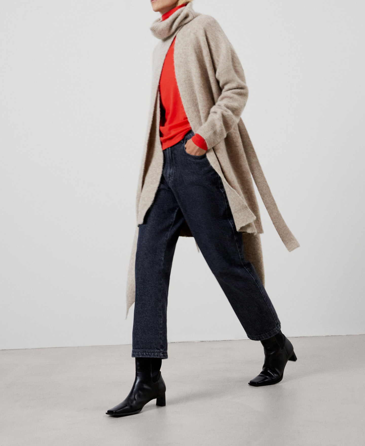 Chaqueta en nailon, alpaca y merino image number 1