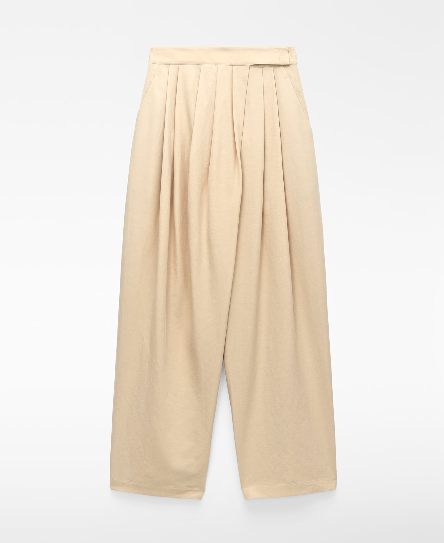 Wrap pleated trousers image number 4