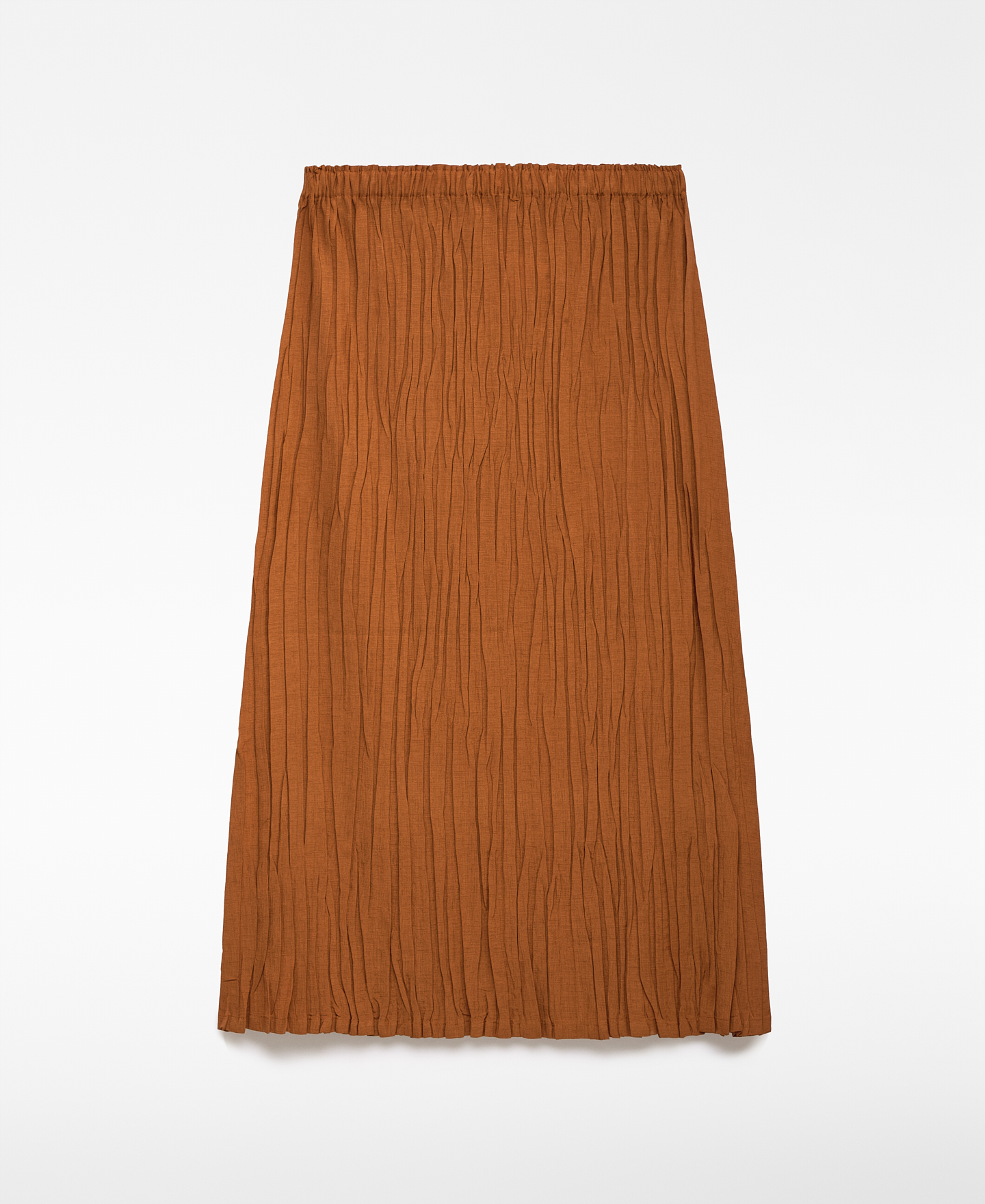 Pleated straight skirt woman image number 4