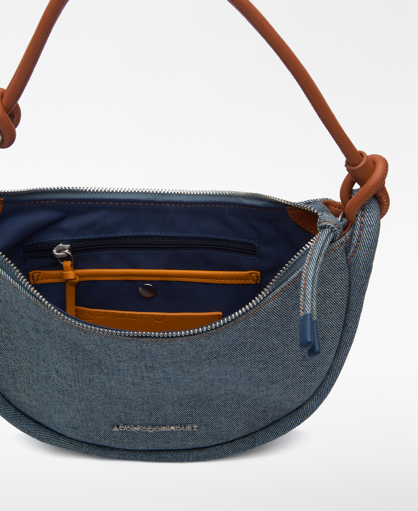 Luna denim shoulder bag woman image number 2