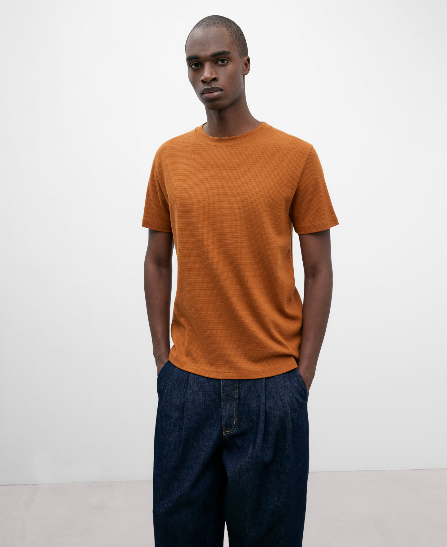 Camiseta algodón orgánico ámbar hombre image number 0