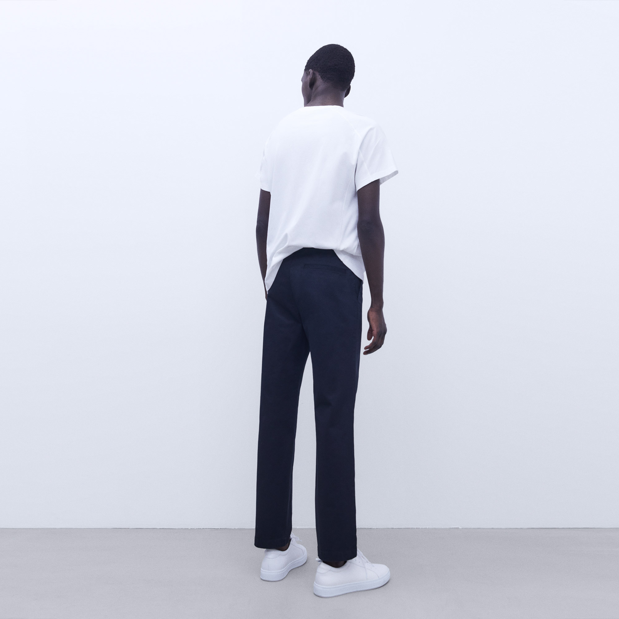 Cotton twill chino trousers image number 2