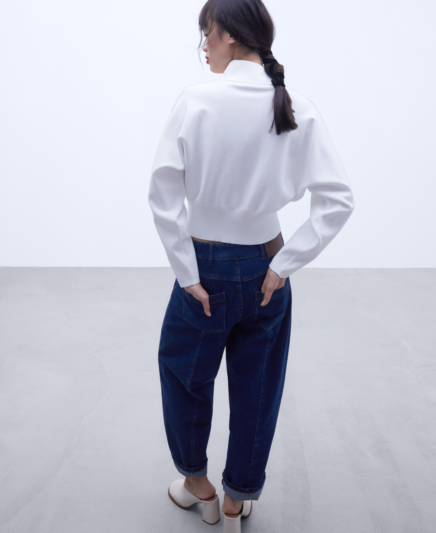 High neckline bomber image number 2
