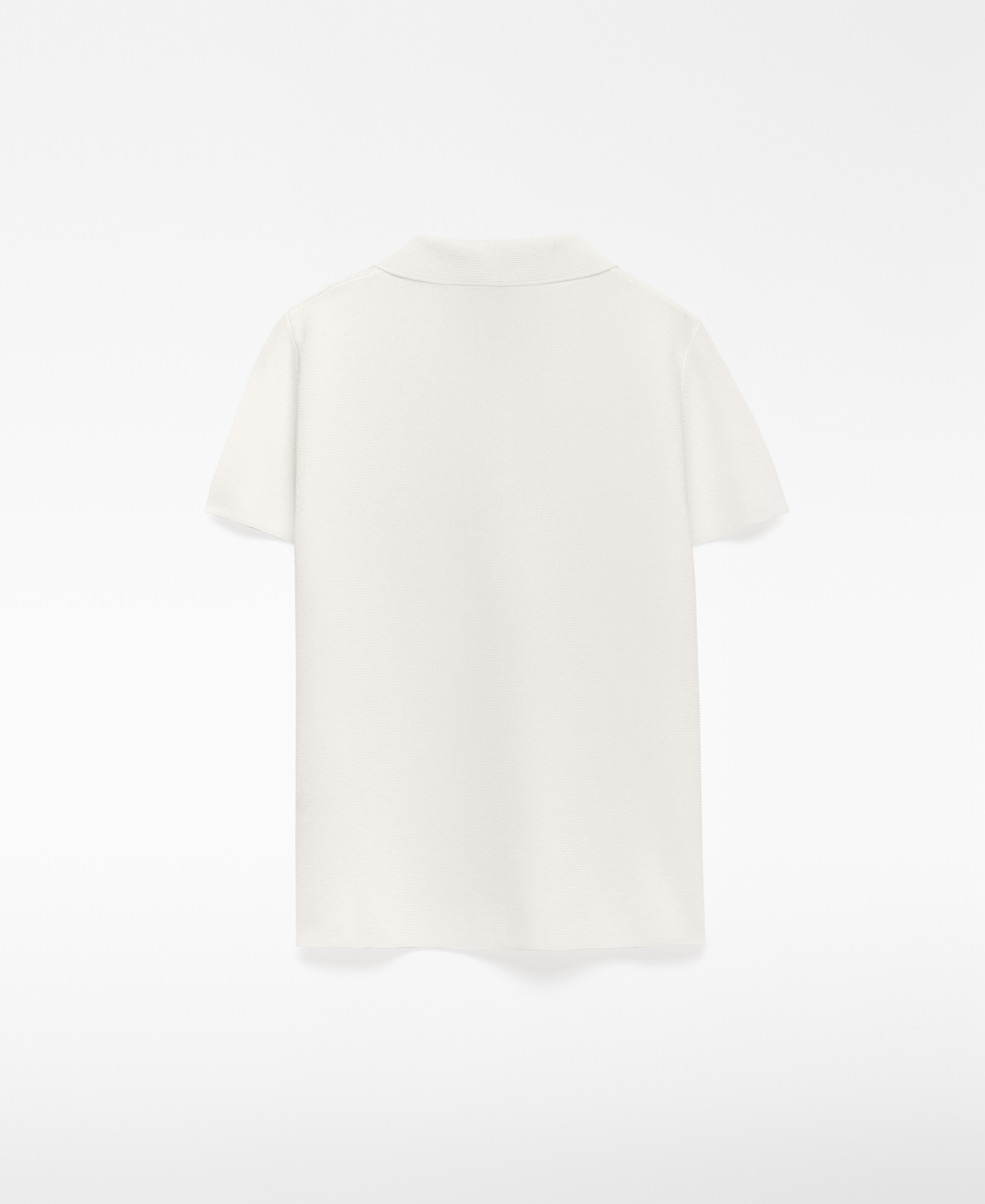 Knit short sleeve polo shirt woman image number 5