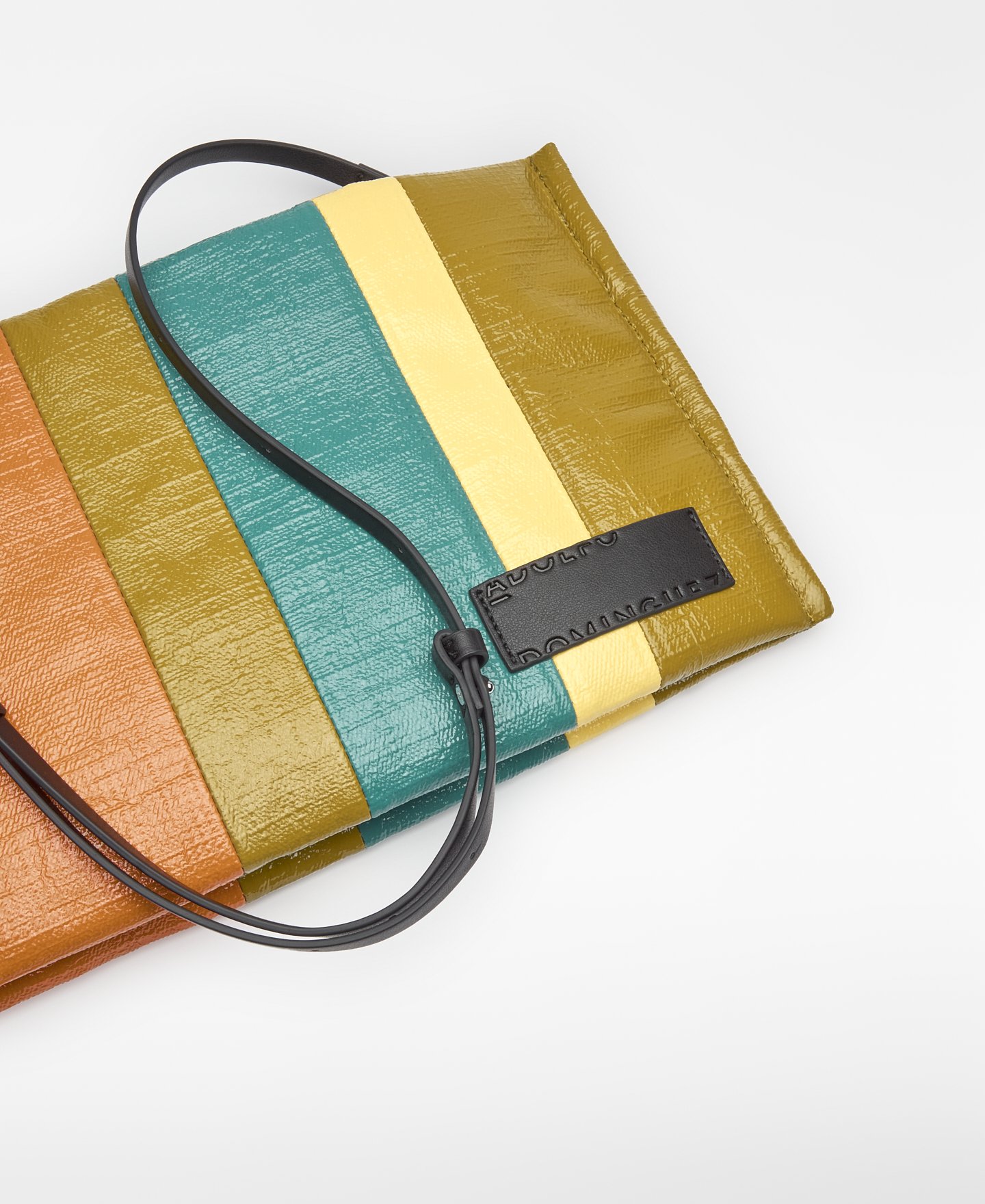 Multicolour striped canvas crossbody image number 2