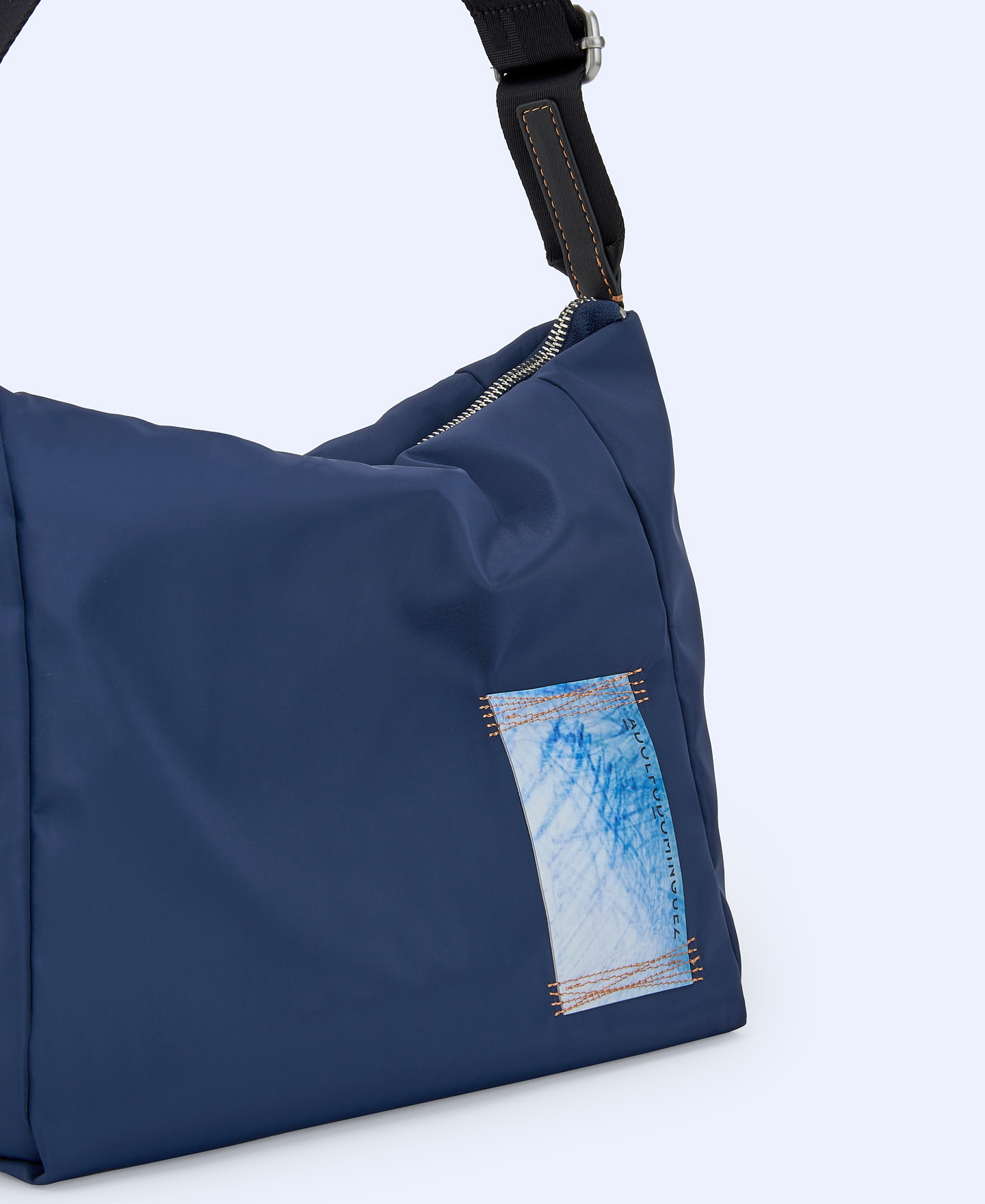 Padded fabric medium shoulder bag image number 2