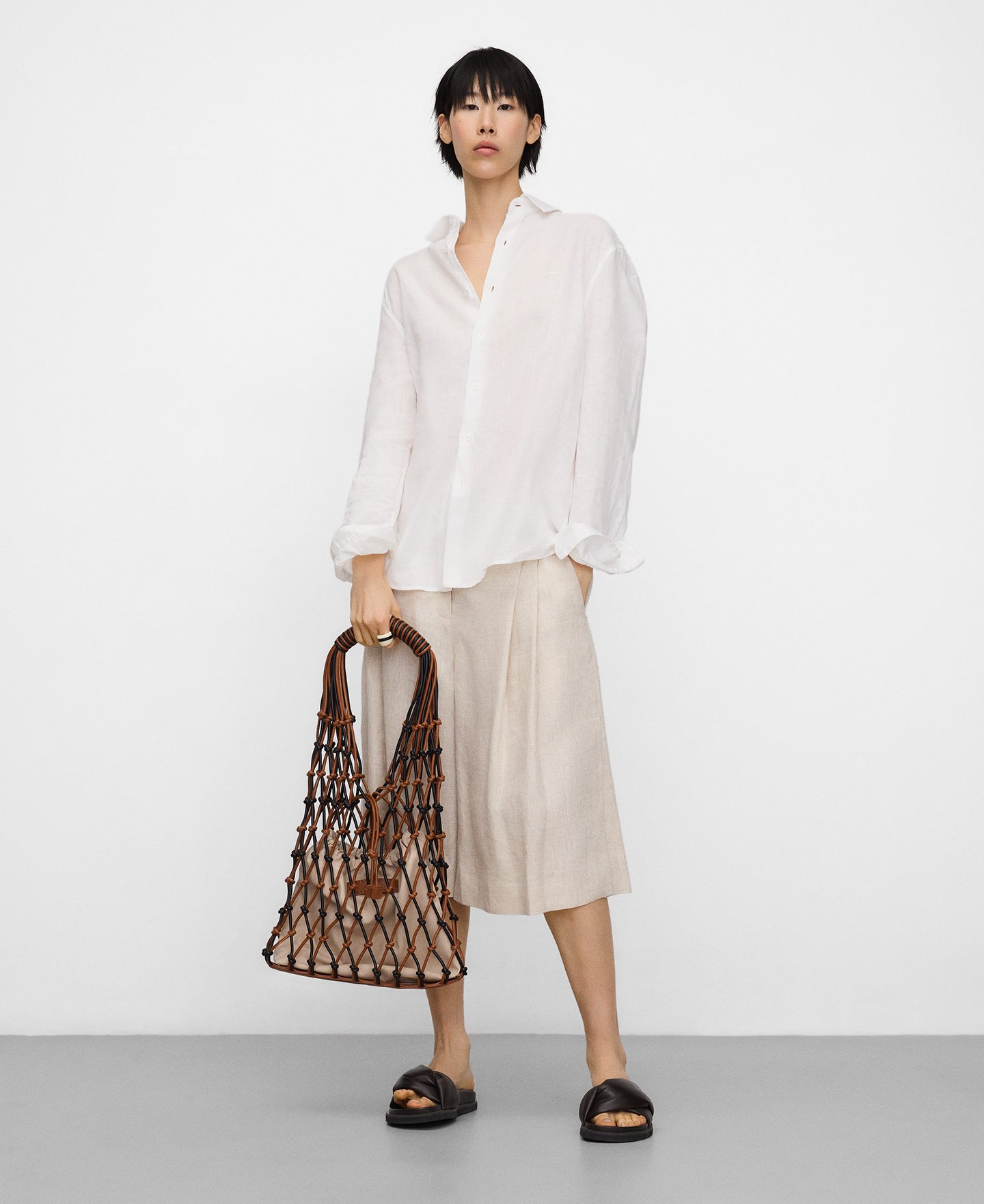 Gro&szlig;e Hobo-Tasche Nube mit geknoteten Griffen image number 4