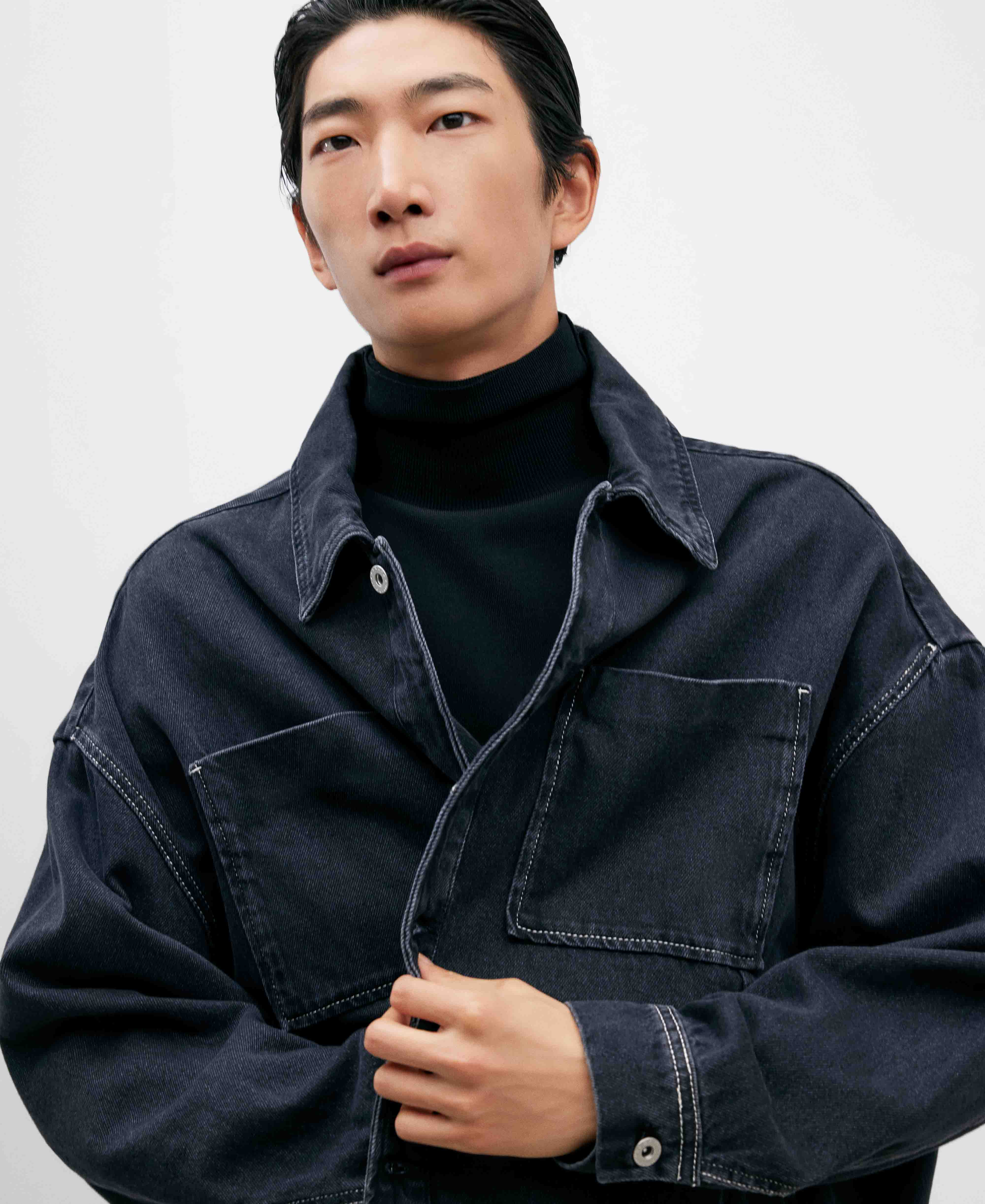 Oversize denim jacket image number 3
