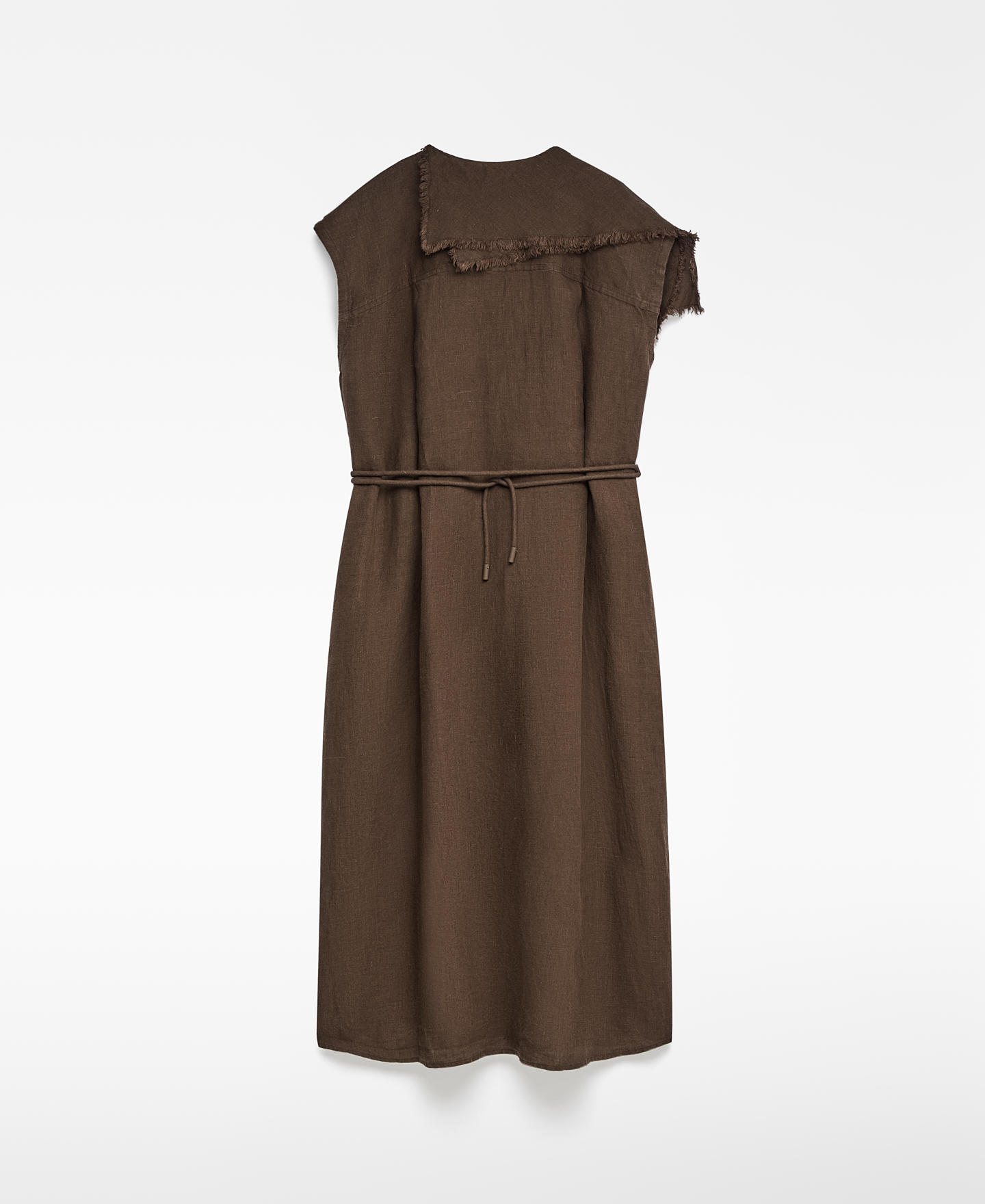 Vestido volante desflecado mujer image number 5