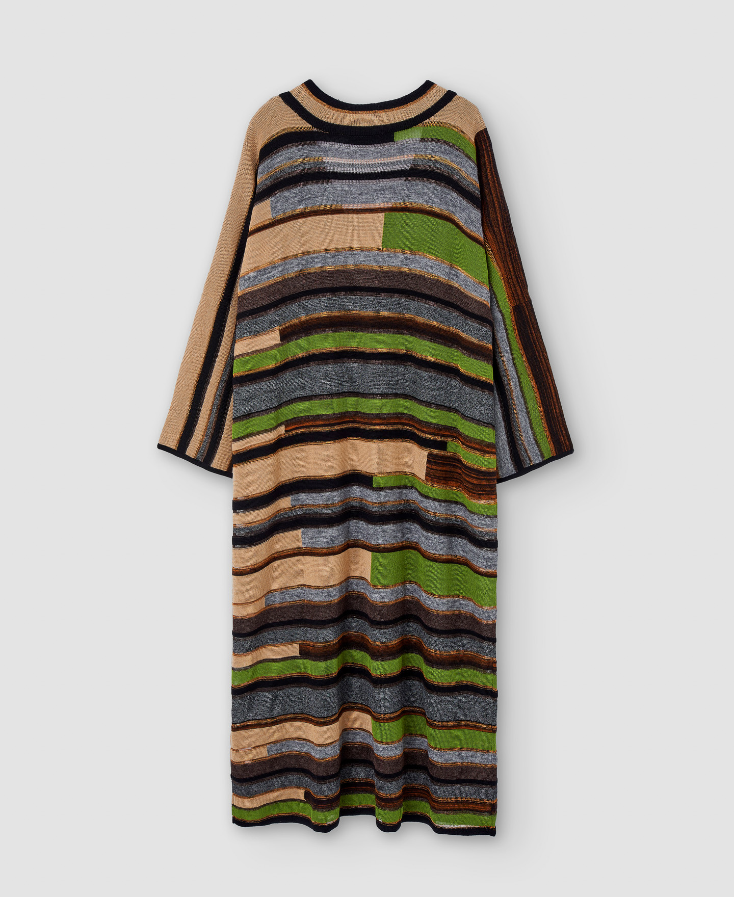 Long dress in intarsia wool image number 5