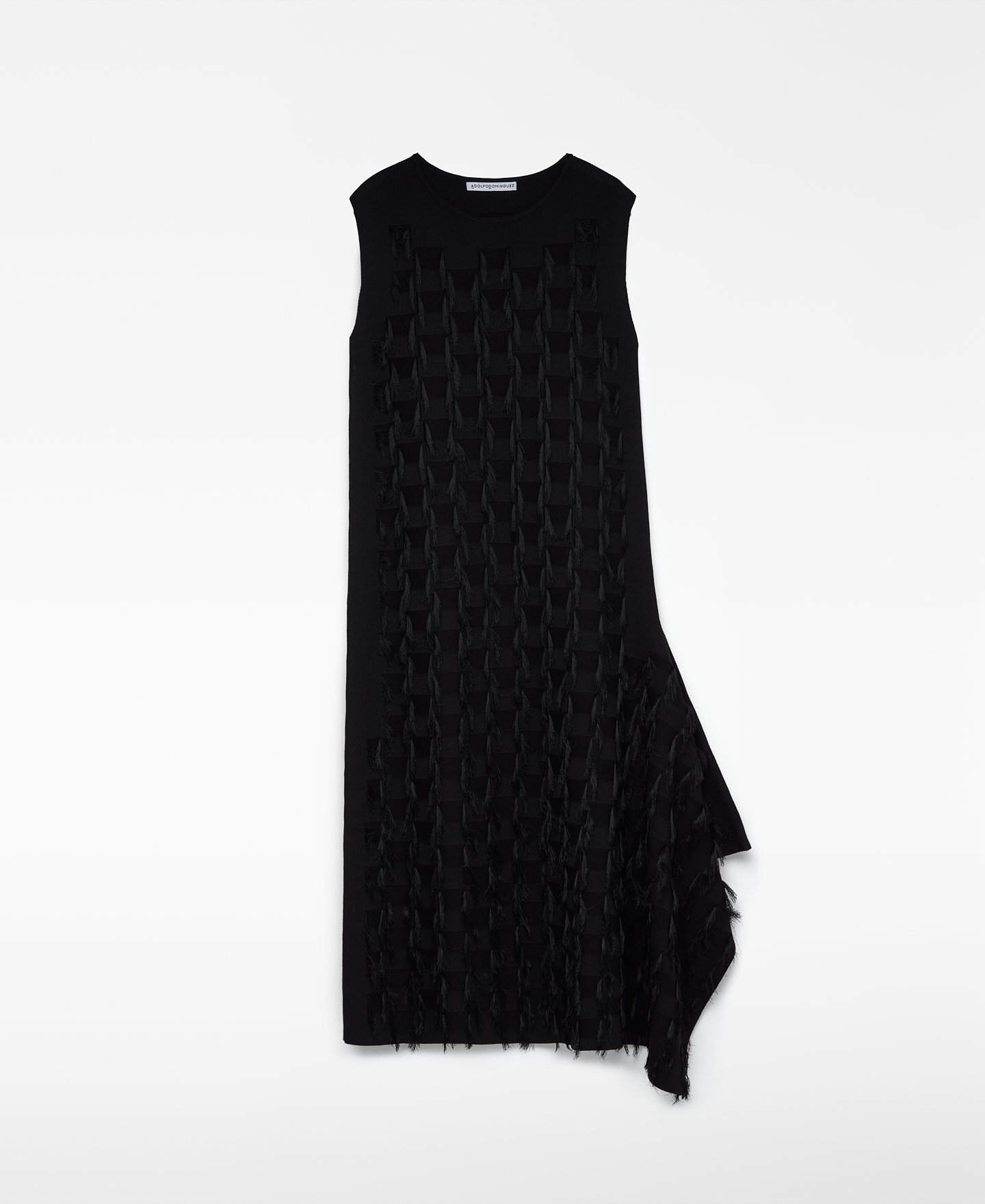 Knit dress with fringe detailing woman image number 4