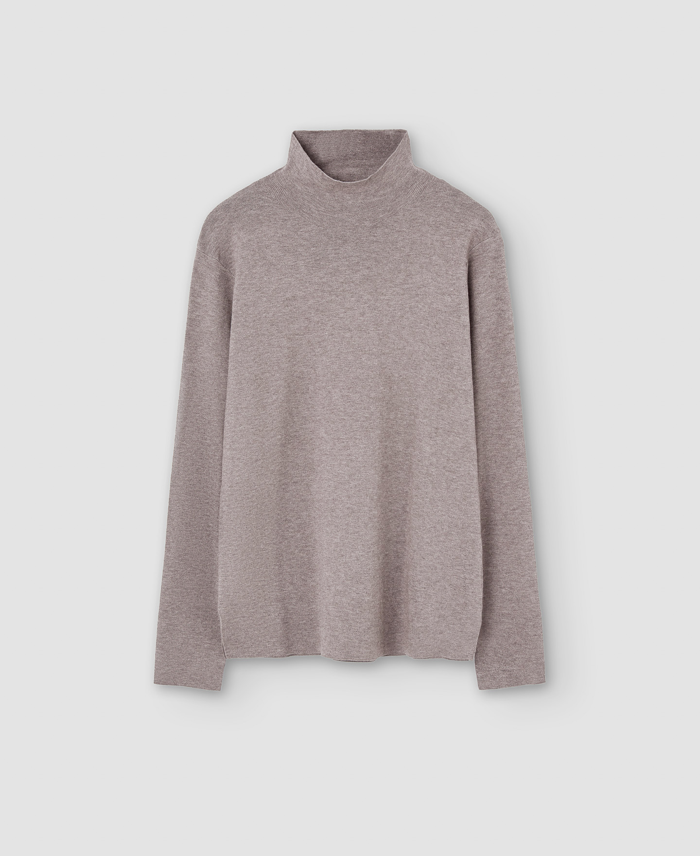 Jersey cuello alto en viscosa image number 4