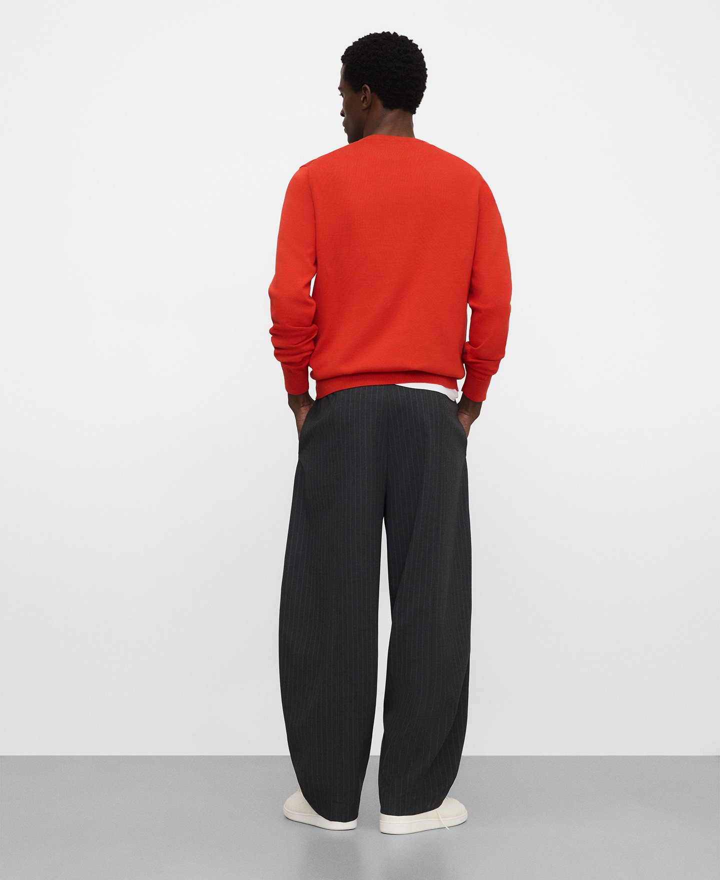 Organic cotton crew collar sweater image number 2