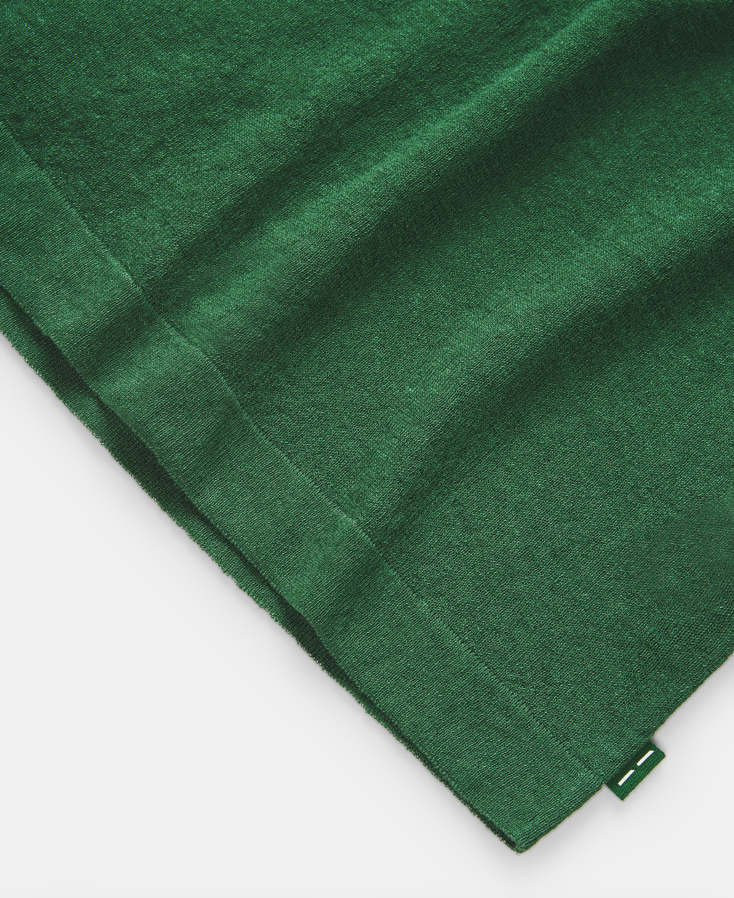 Green v-neck linen top image number 6