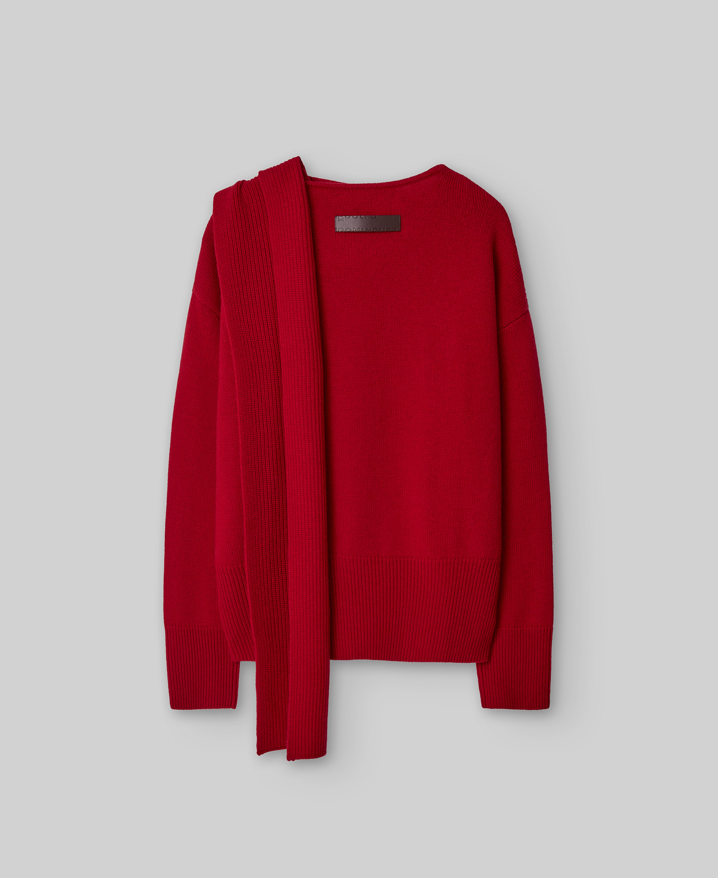 Jersey punto con bufanda mujer image number 5