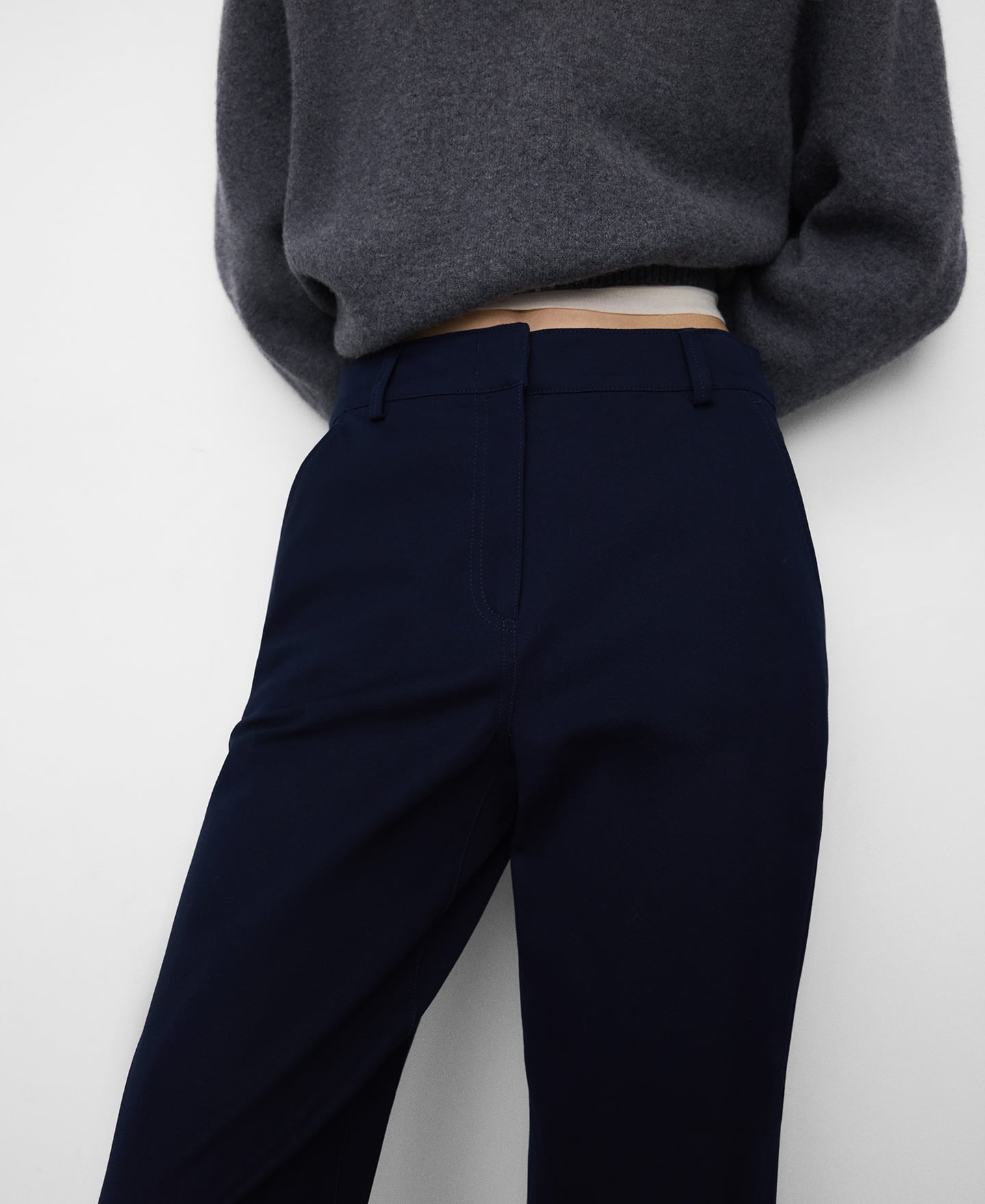 Cotton stretch chino trousers image number 3