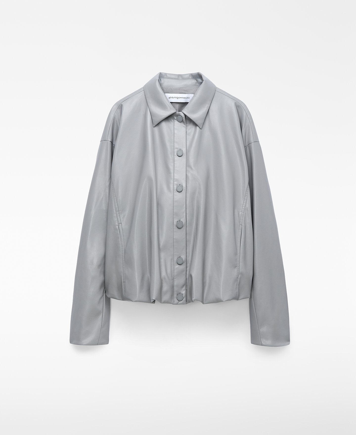 Leather-Non-Leather bomber jacket image number 4