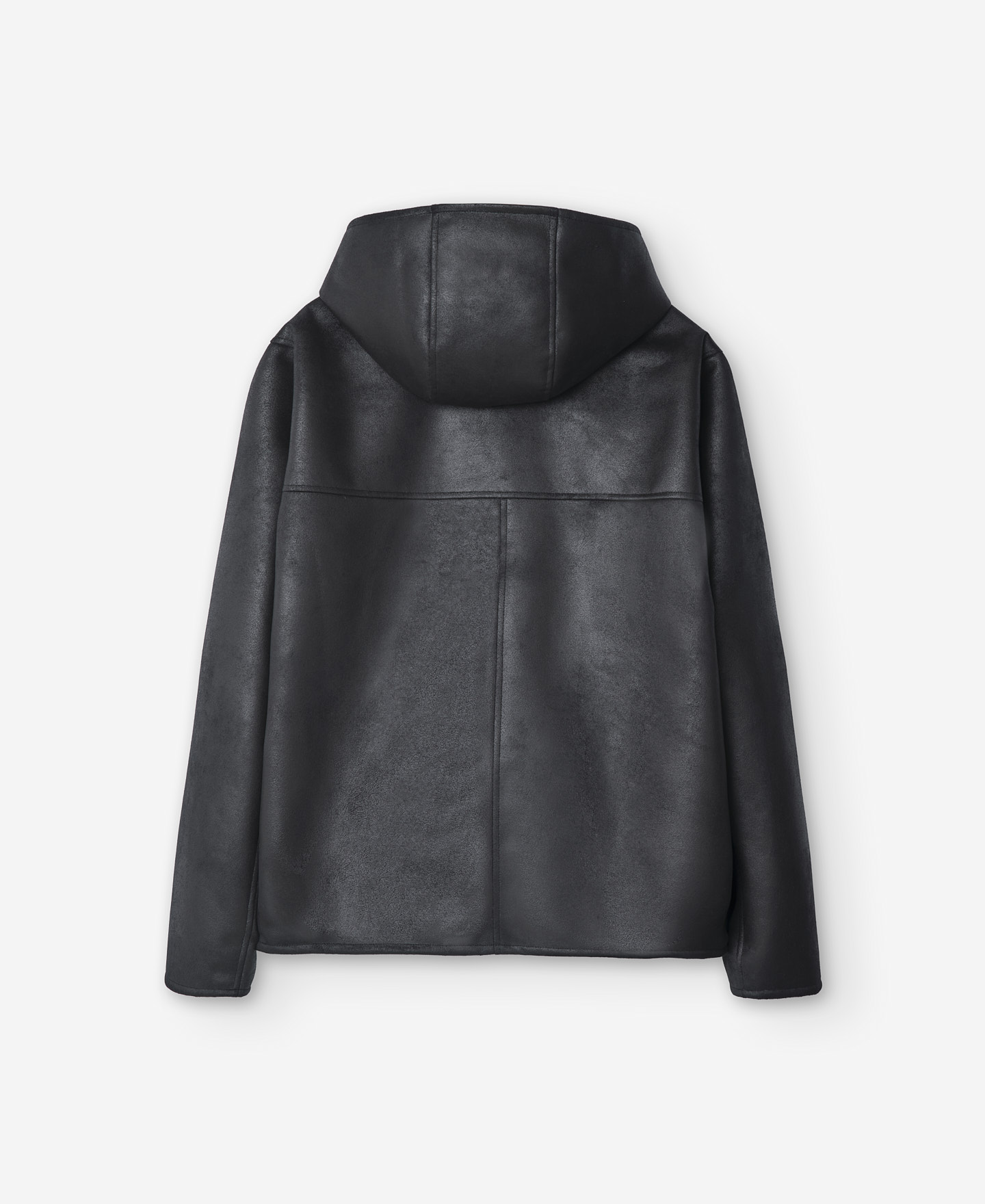 Black polyester jacket for men image number 5