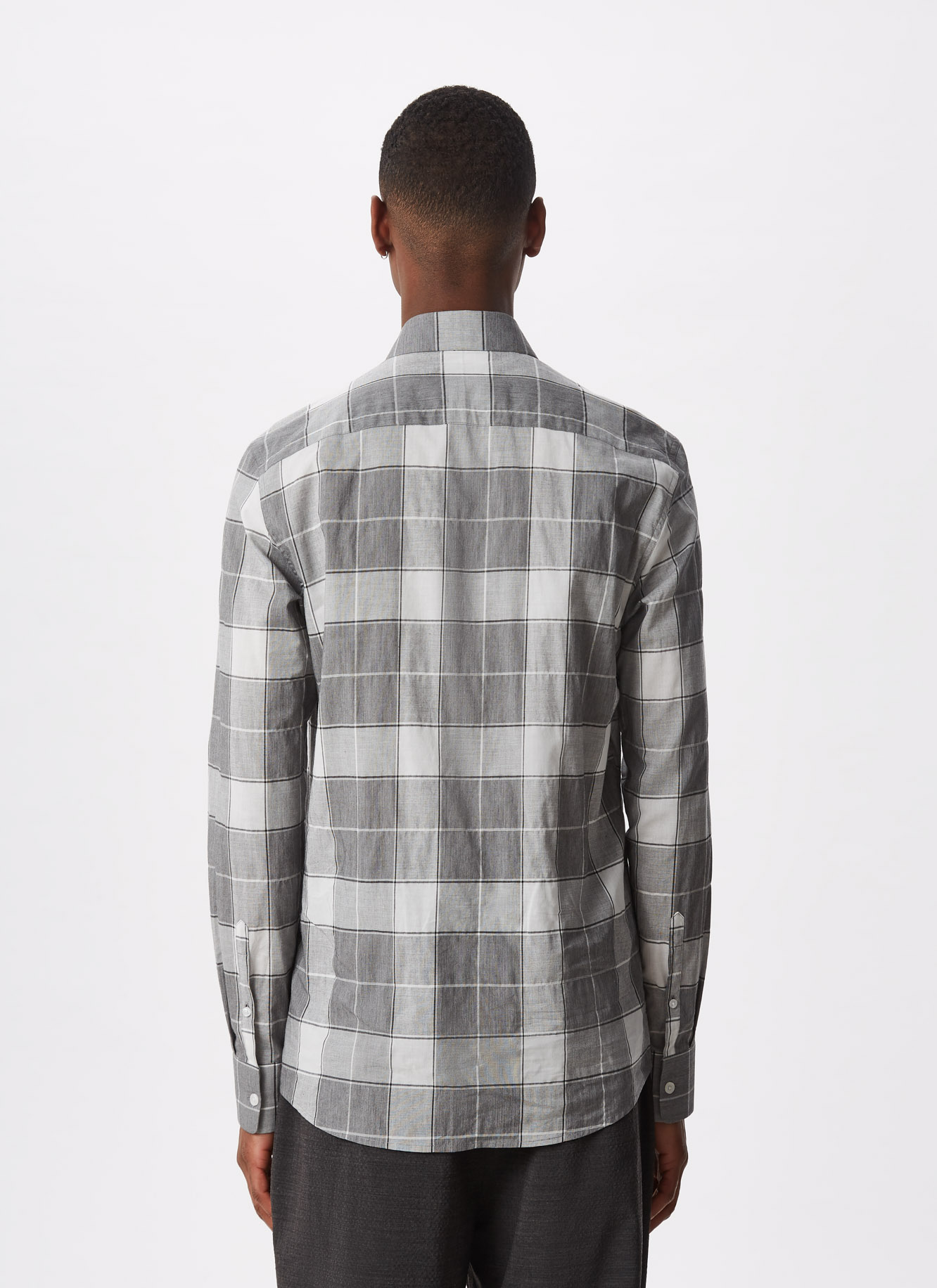 Checked shirt with logo image number 2