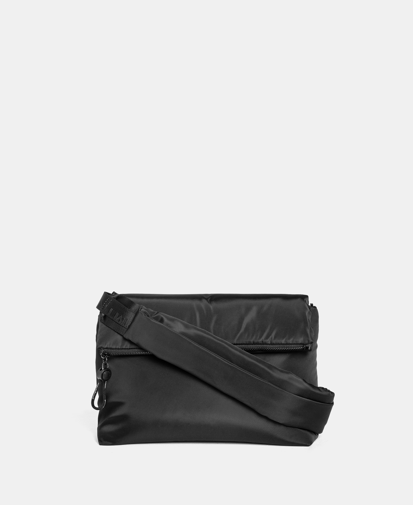 Padded fabric rectangular shoulder bag image number 1