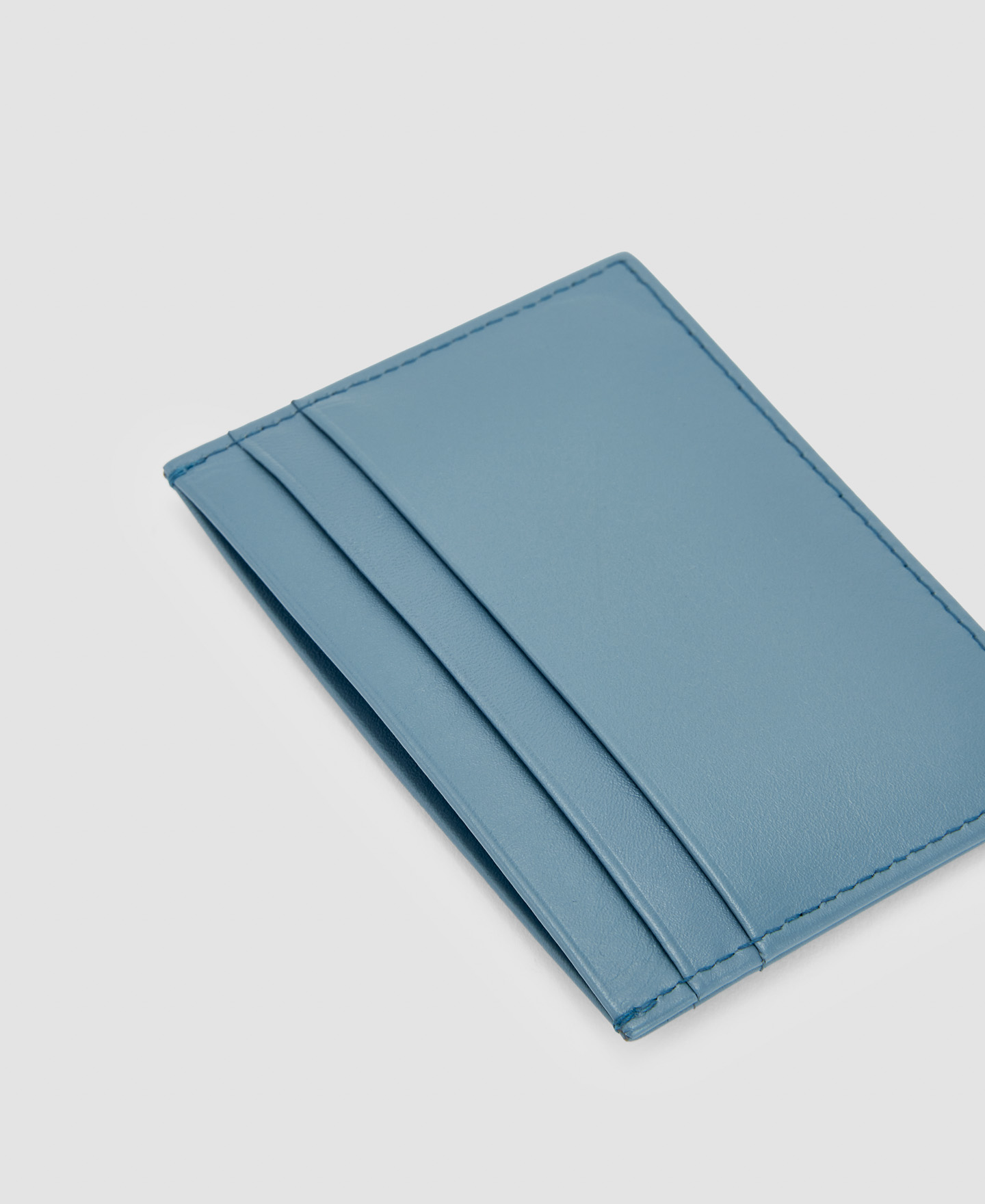 Cowhide leather minimalist card holder image number 2