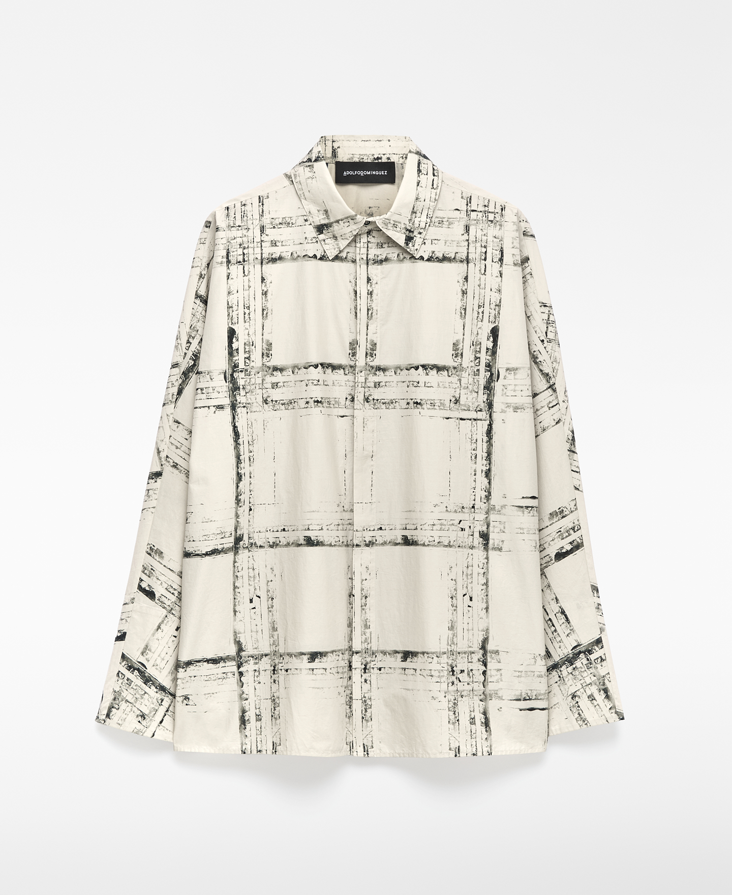 Oversize printed shirt woman image number 4
